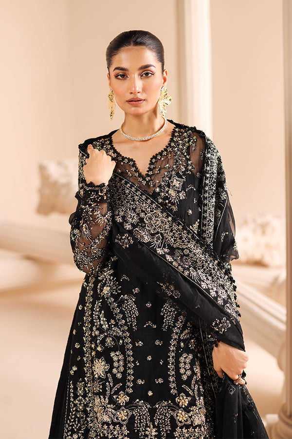 Saffron | Edel Formals Collection 24 | 08 Noir Dewdrop - Official Saffron stockist in UK - Sakeena London