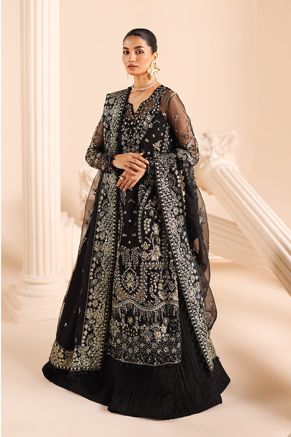 Saffron | Edel Formals Collection 24 | 08 Noir Dewdrop - Official Saffron stockist in UK - Sakeena London