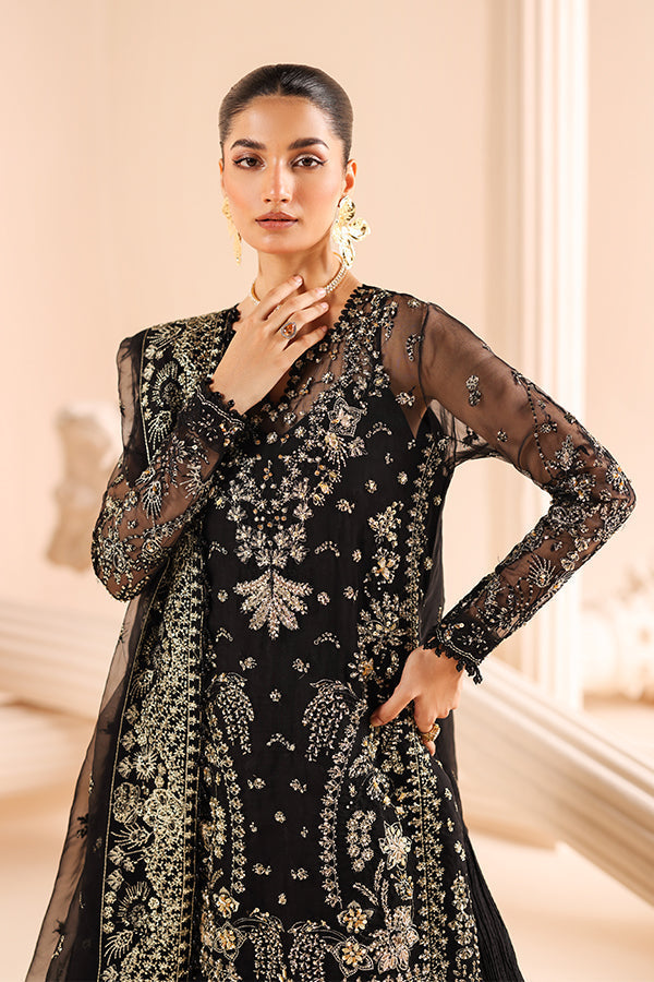Saffron | Edel Formals Collection 24 | 08 Noir Dewdrop - Official Saffron stockist in UK - Sakeena London