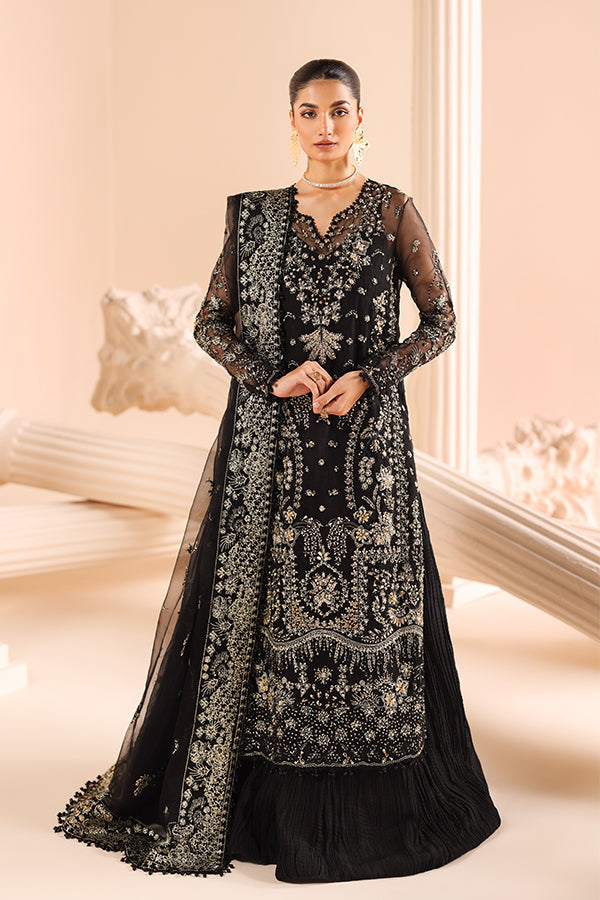 Saffron | Edel Formals Collection 24 | 08 Noir Dewdrop - Official Saffron stockist in UK - Sakeena London