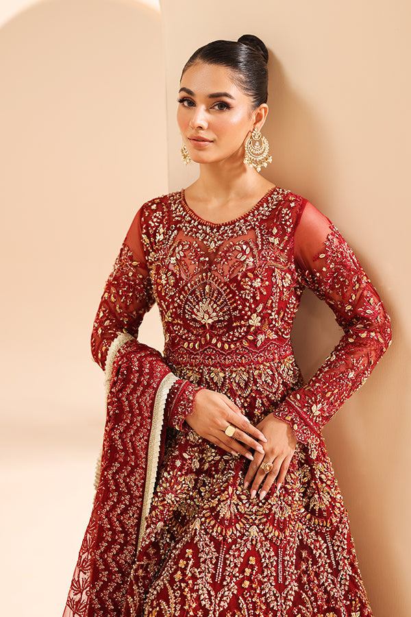 Saffron | Edel Formals Collection 24 | 05 Scarlet Dream - Official Saffron stockist in UK - Sakeena London