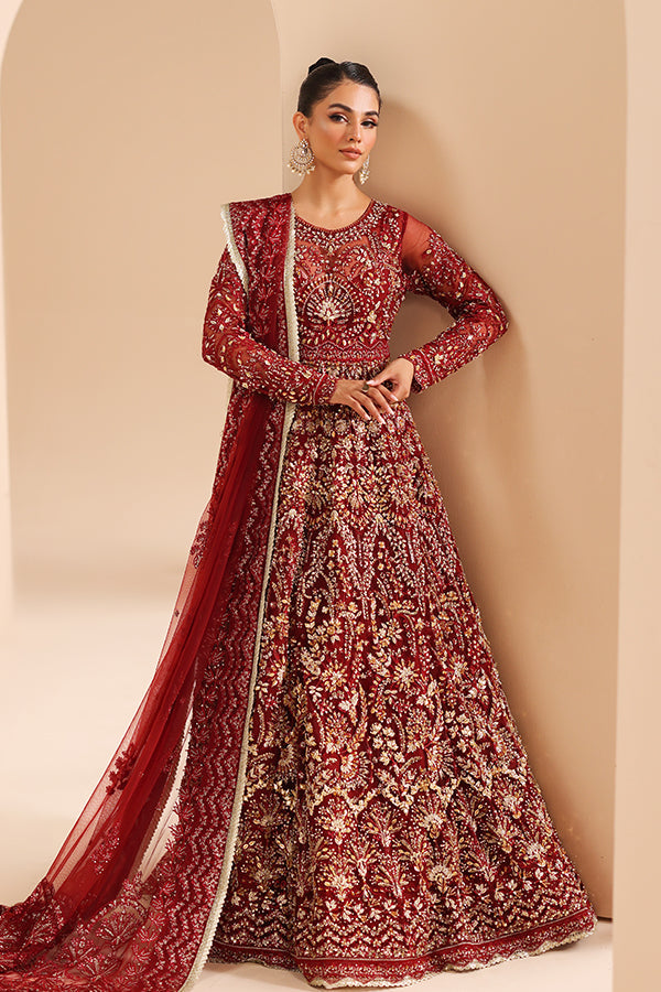 Saffron | Edel Formals Collection 24 | 05 Scarlet Dream - Official Saffron stockist in UK - Sakeena London