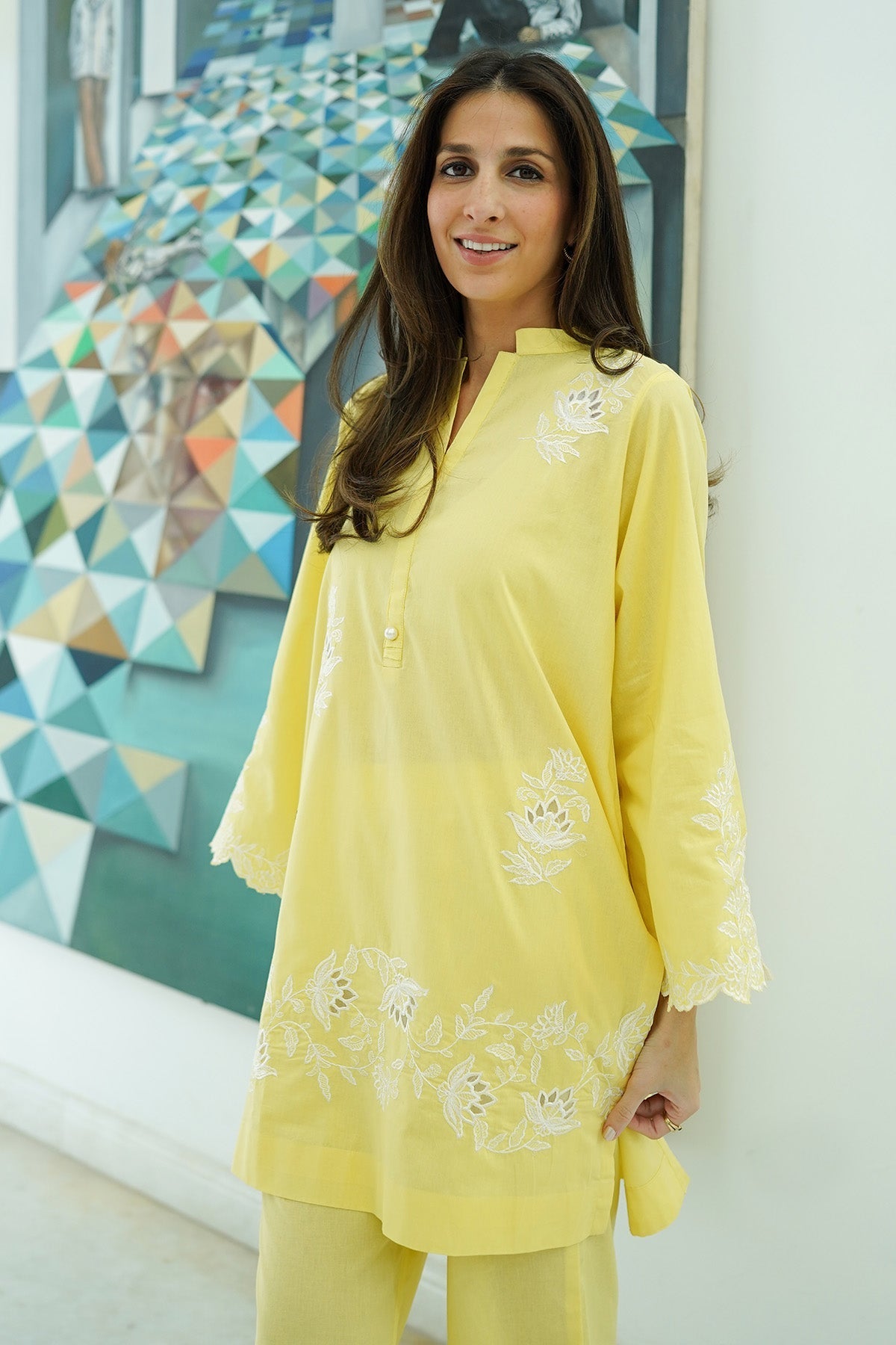 Sahar | Co Ord Sets | Yellow Meringue - Official Sahar stockist in UK - Sakeena London