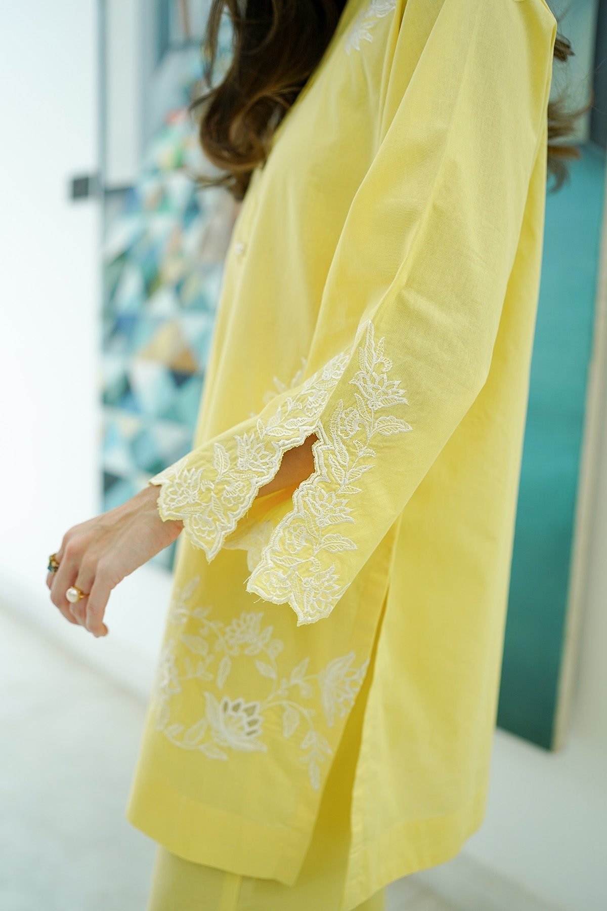 Sahar | Co Ord Sets | Yellow Meringue - Official Sahar stockist in UK - Sakeena London
