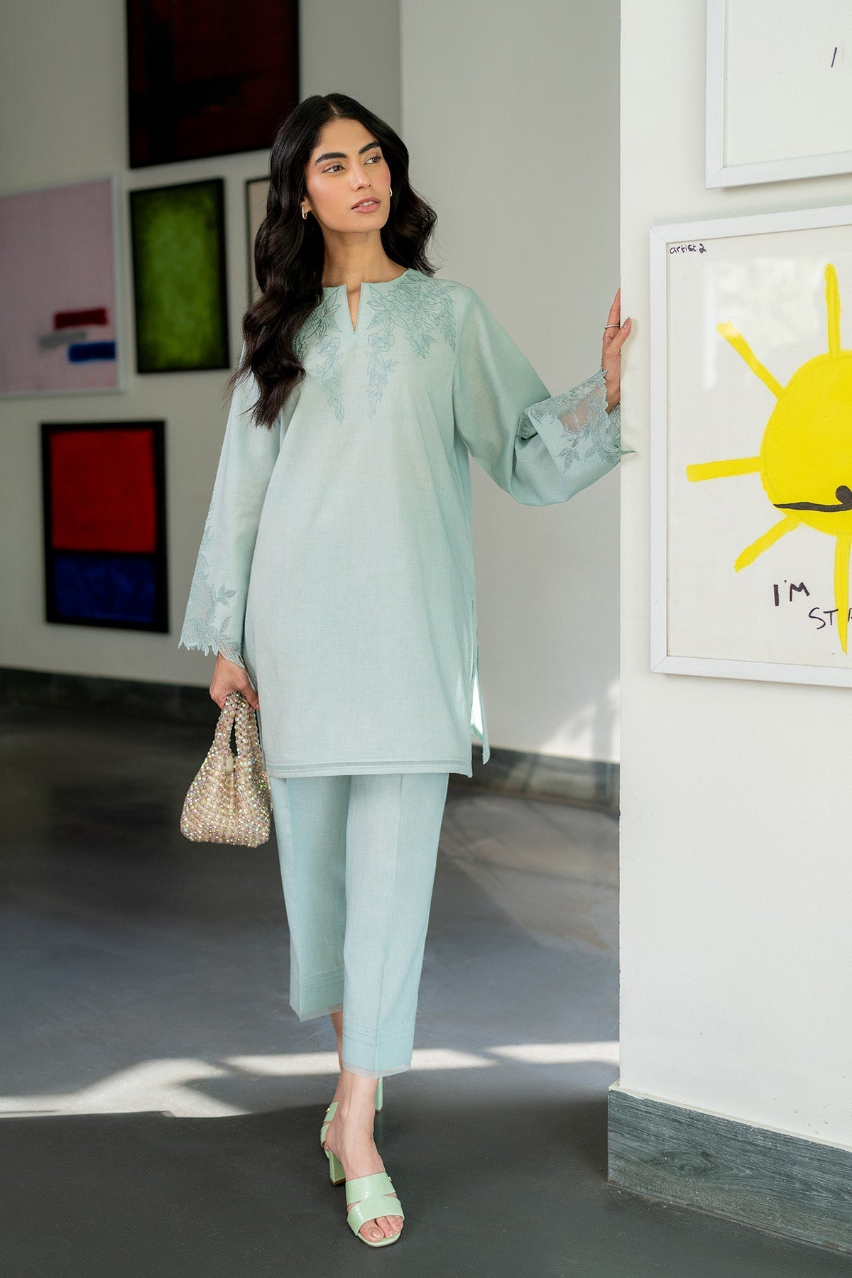 Sahar | Luxe Ready to Wear | Mint Splash - Official Sahar stockist in UK - Sakeena London