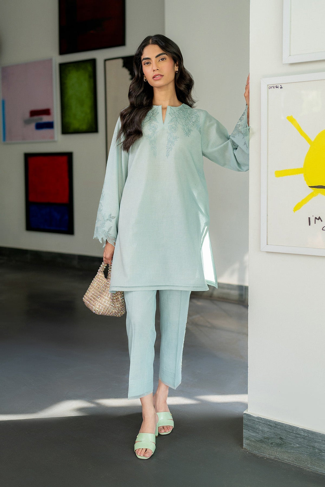 Sahar | Luxe Ready to Wear | Mint Splash - Official Sahar stockist in UK - Sakeena London