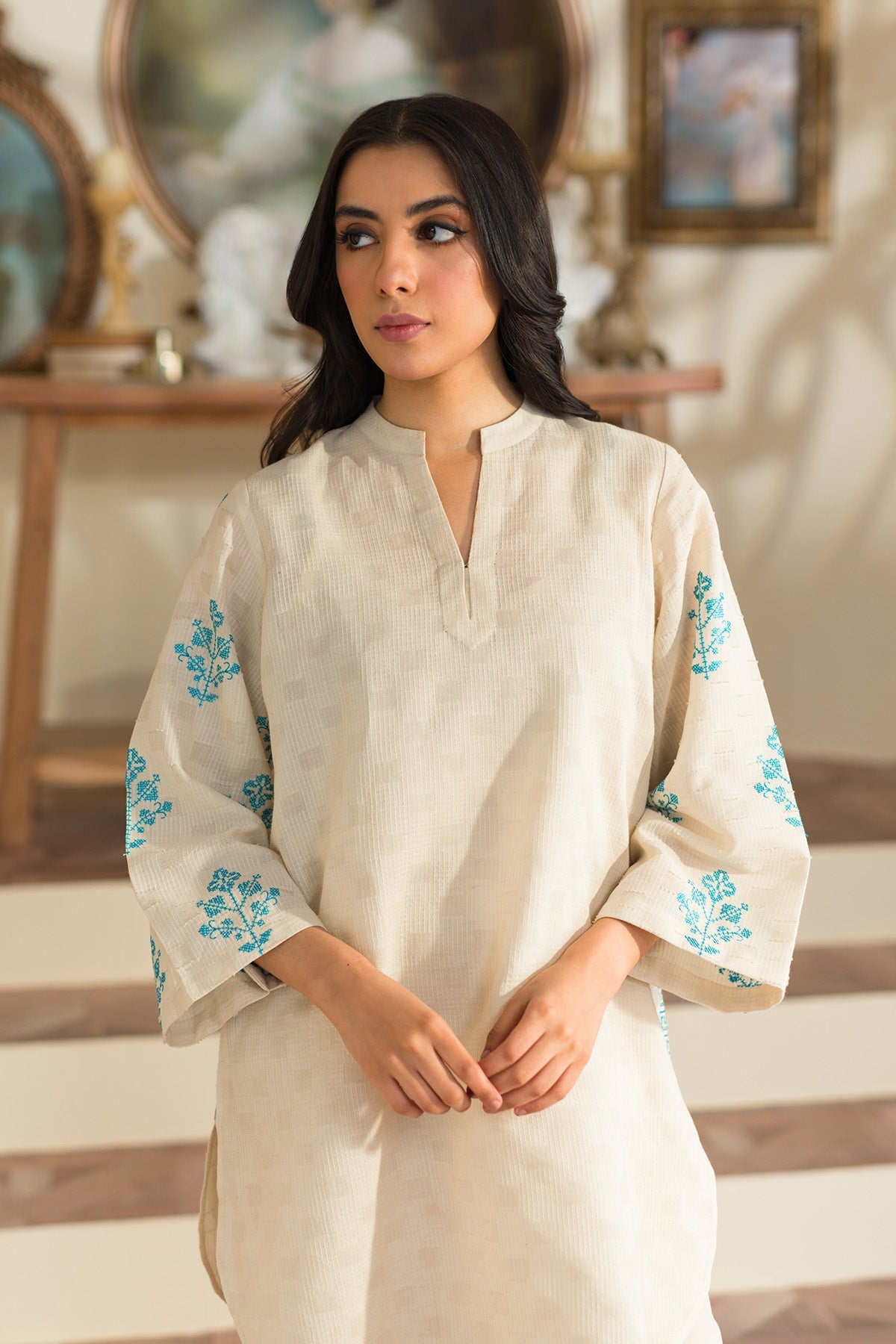 Sahar | Luxe Ready to Wear | Crossed Charm - Official Sahar stockist in UK - Sakeena London