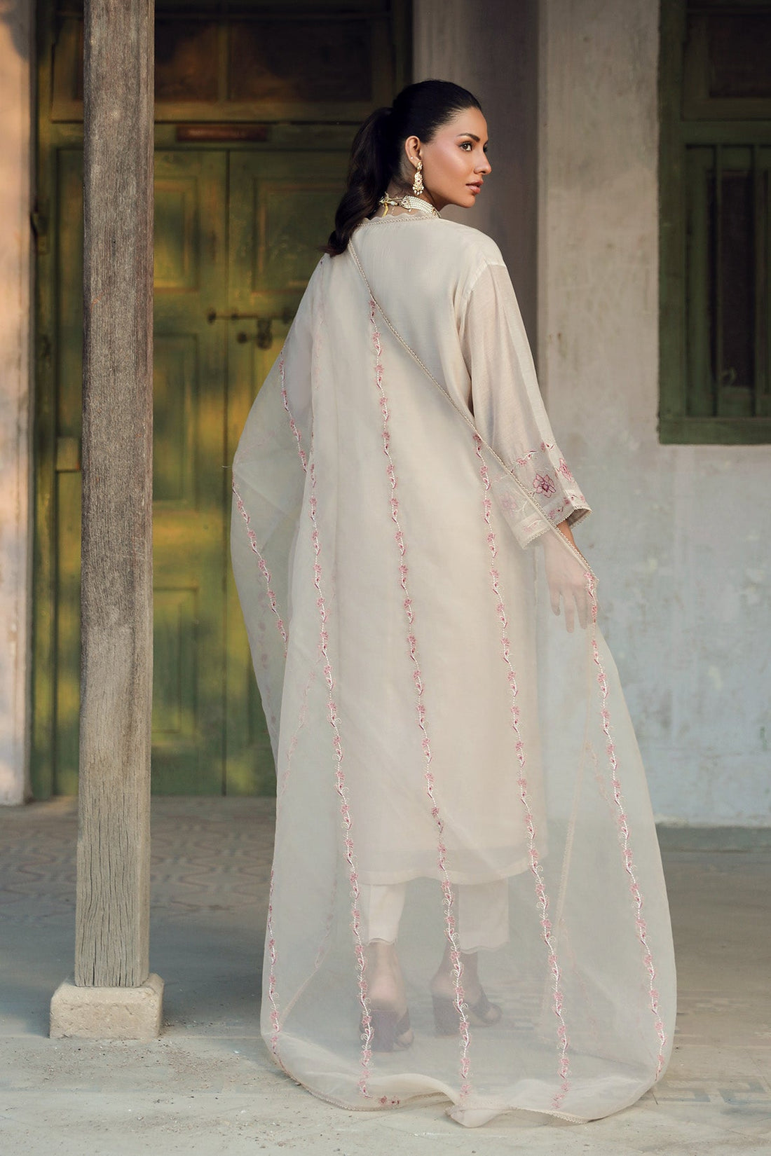 Sahar | Luxe Ready to Wear | Beige Bloom - Official Sahar stockist in UK - Sakeena London