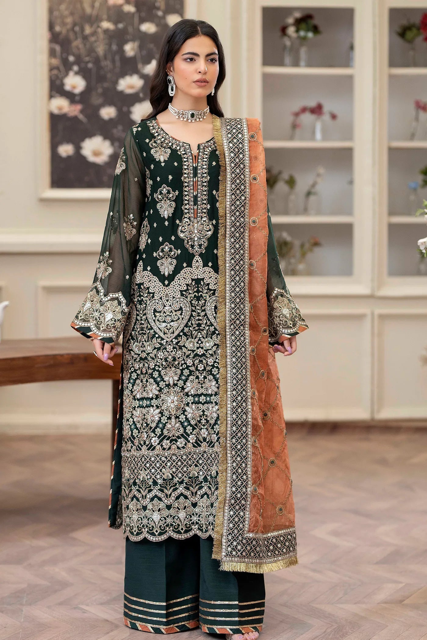 Adans Libas | Saleeqa Chiffon 25 | SALEEQA 7512 - Official Adans Libas stockist in UK - Sakeena London