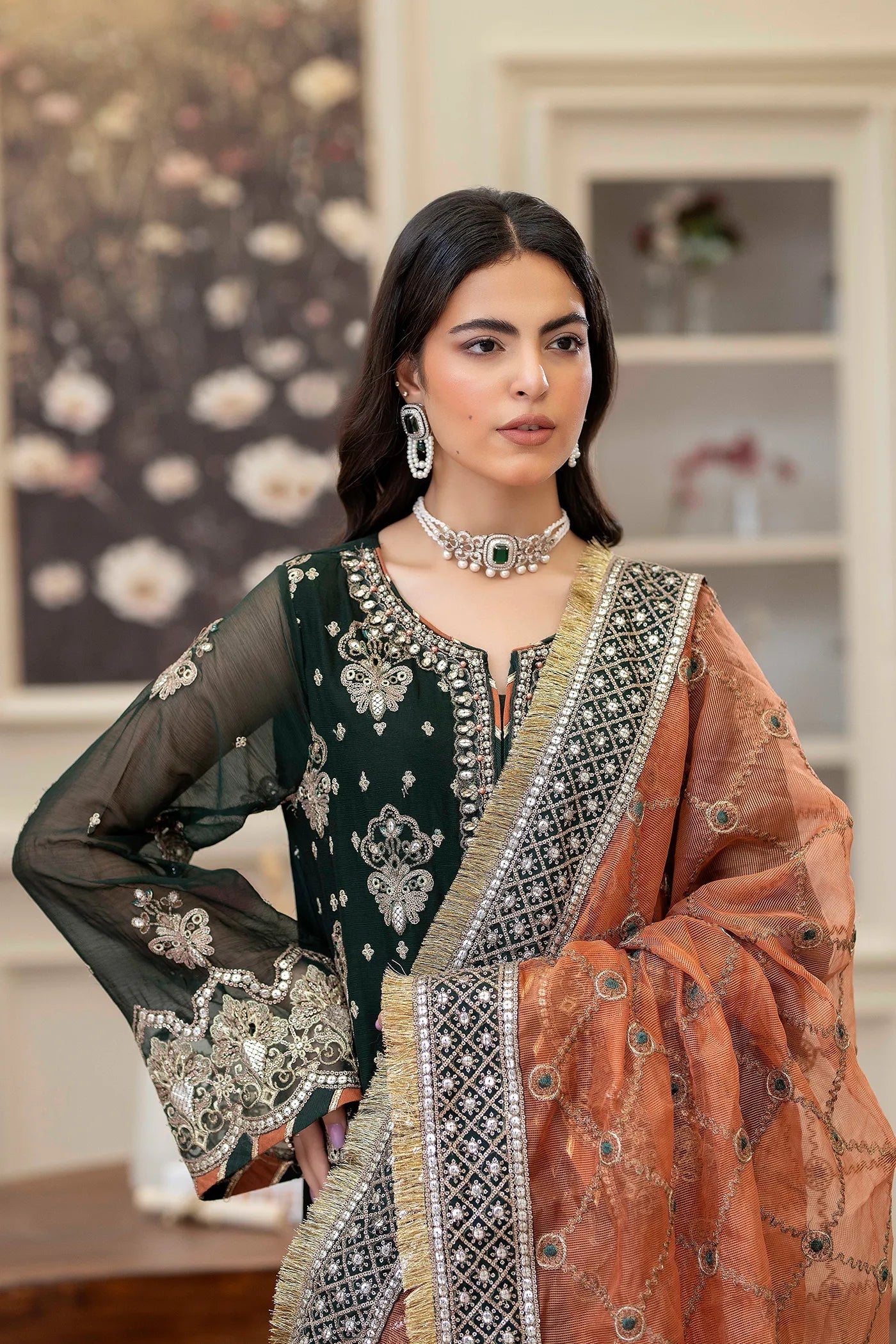 Adans Libas | Saleeqa Chiffon 25 | SALEEQA 7512 - Official Adans Libas stockist in UK - Sakeena London
