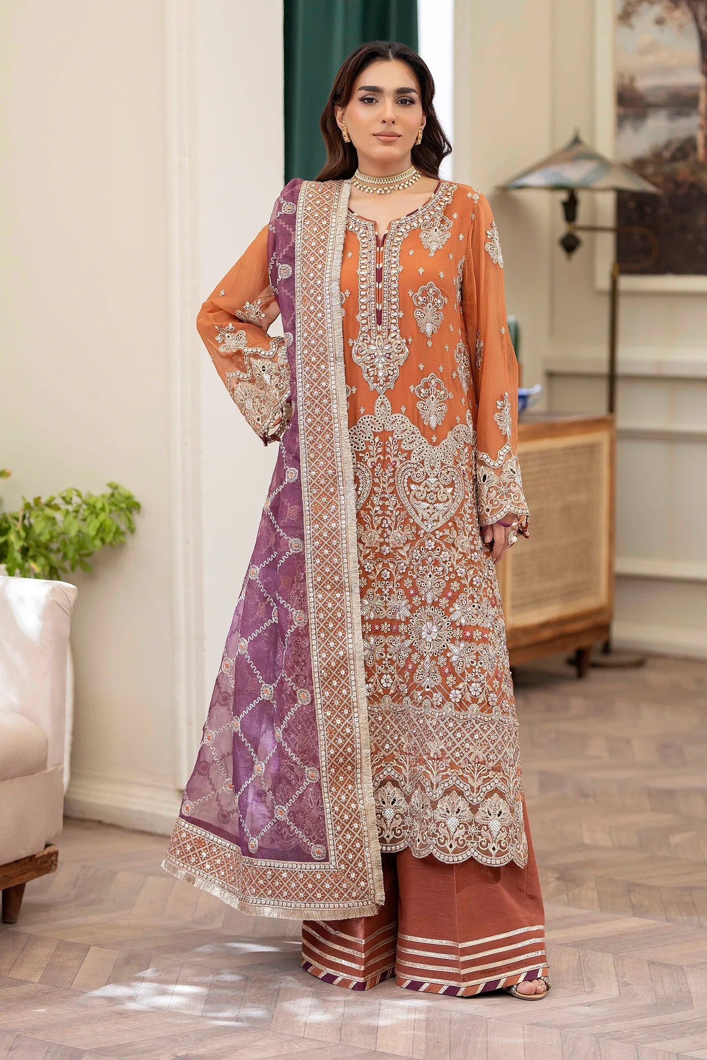Adans Libas | Saleeqa Chiffon 25 | SALEEQA 7516 - Official Adans Libas stockist in UK - Sakeena London