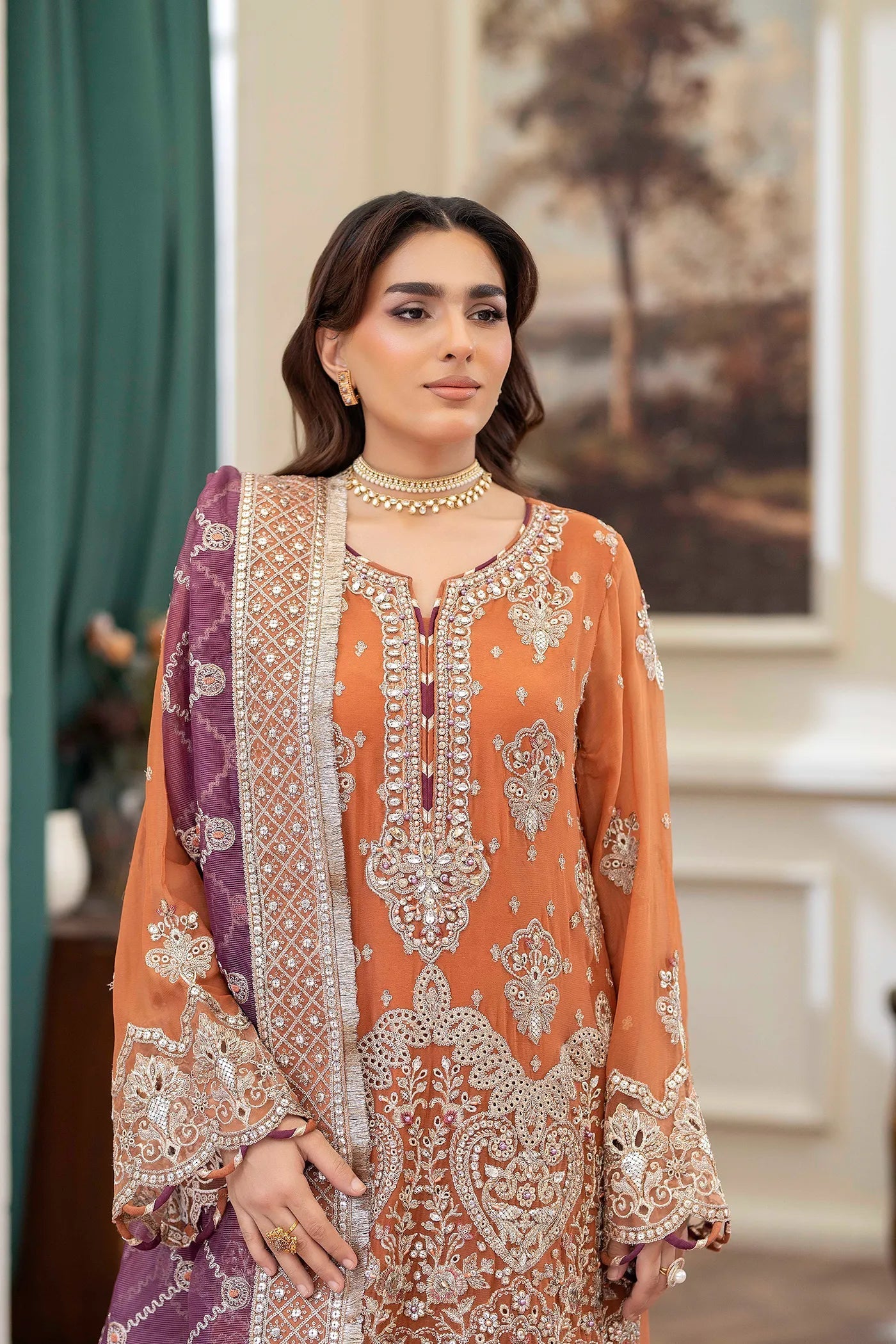 Adans Libas | Saleeqa Chiffon 25 | SALEEQA 7516 - Official Adans Libas stockist in UK - Sakeena London