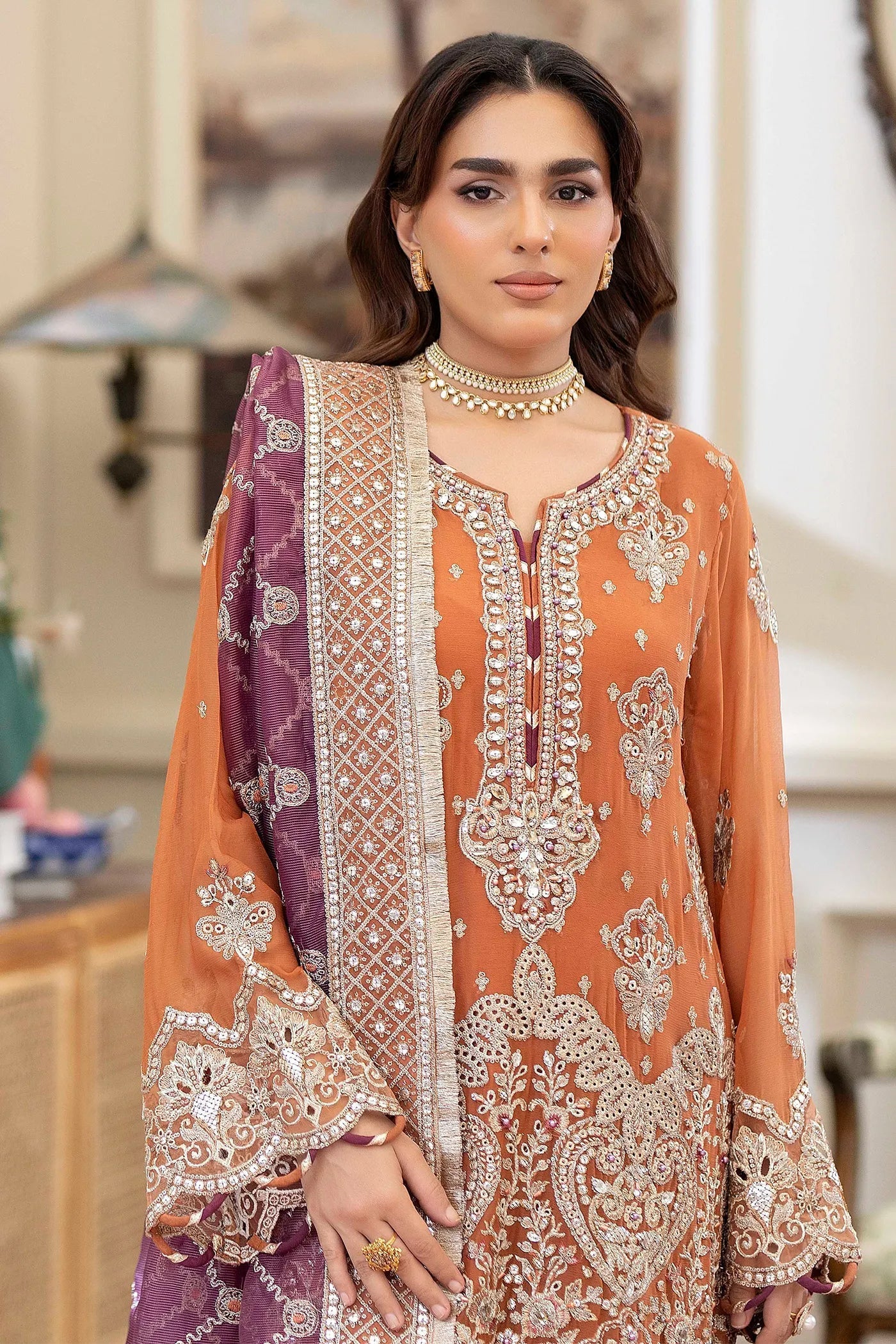 Adans Libas | Saleeqa Chiffon 25 | SALEEQA 7516 - Official Adans Libas stockist in UK - Sakeena London