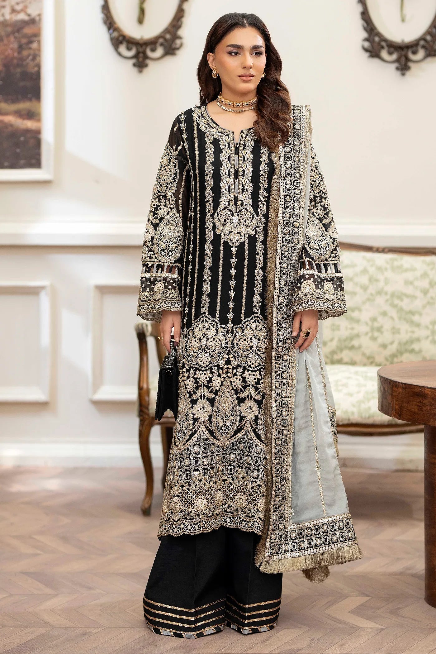 Adans Libas | Saleeqa Chiffon 25 | SALEEQA 7514 - Official Adans Libas stockist in UK - Sakeena London
