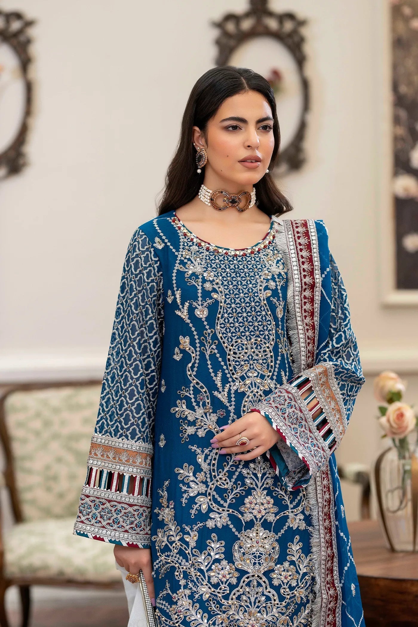 Adans Libas | Saleeqa Chiffon 25 |SALEEQA 7515 - Official Adans Libas stockist in UK - Sakeena London