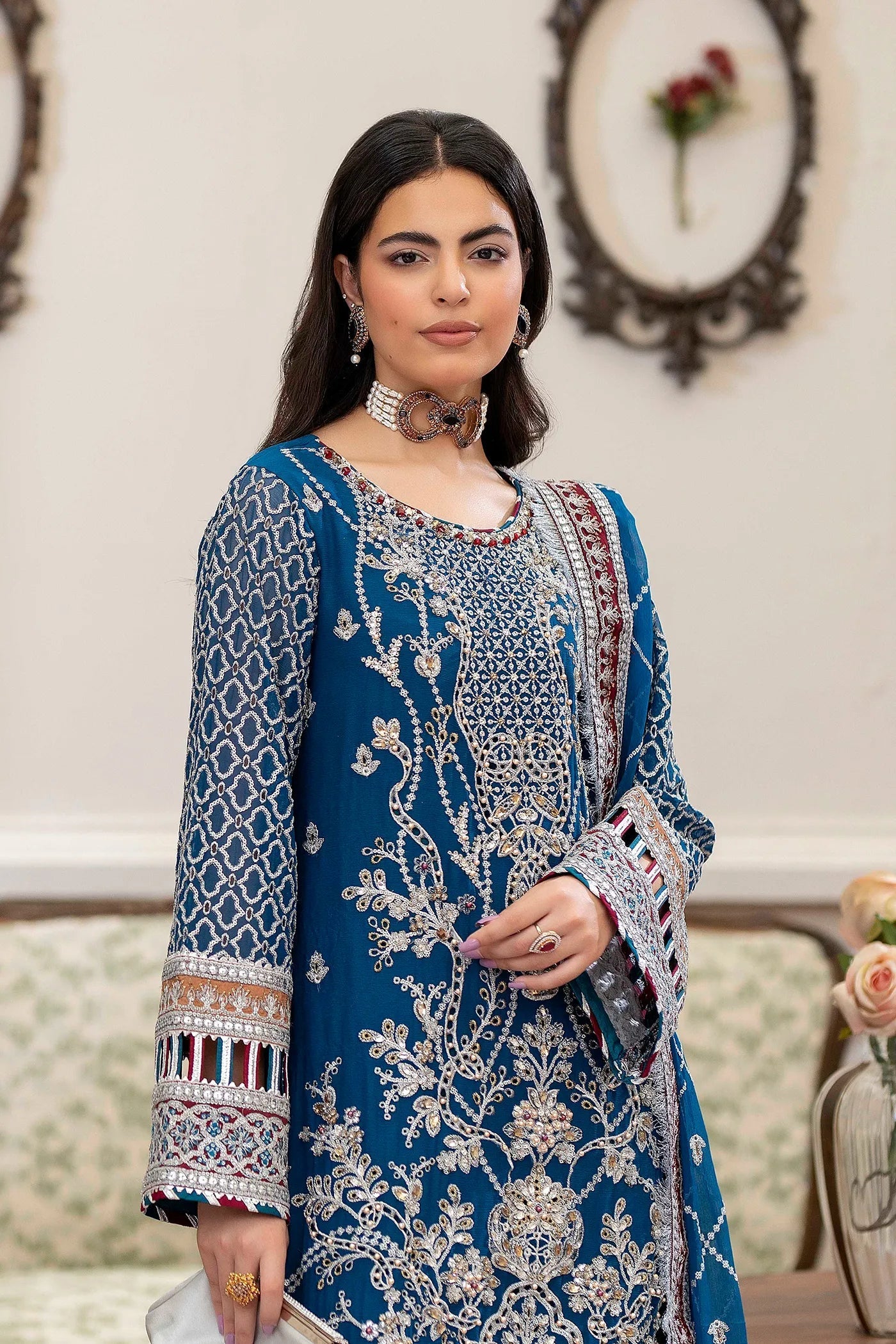 Adans Libas | Saleeqa Chiffon 25 |SALEEQA 7515 - Official Adans Libas stockist in UK - Sakeena London