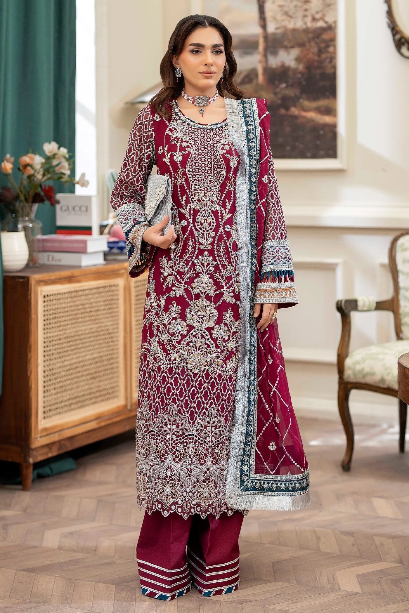 Adans Libas | Saleeqa Chiffon 25 | SALEEQA 7513 - Official Adans Libas stockist in UK - Sakeena London