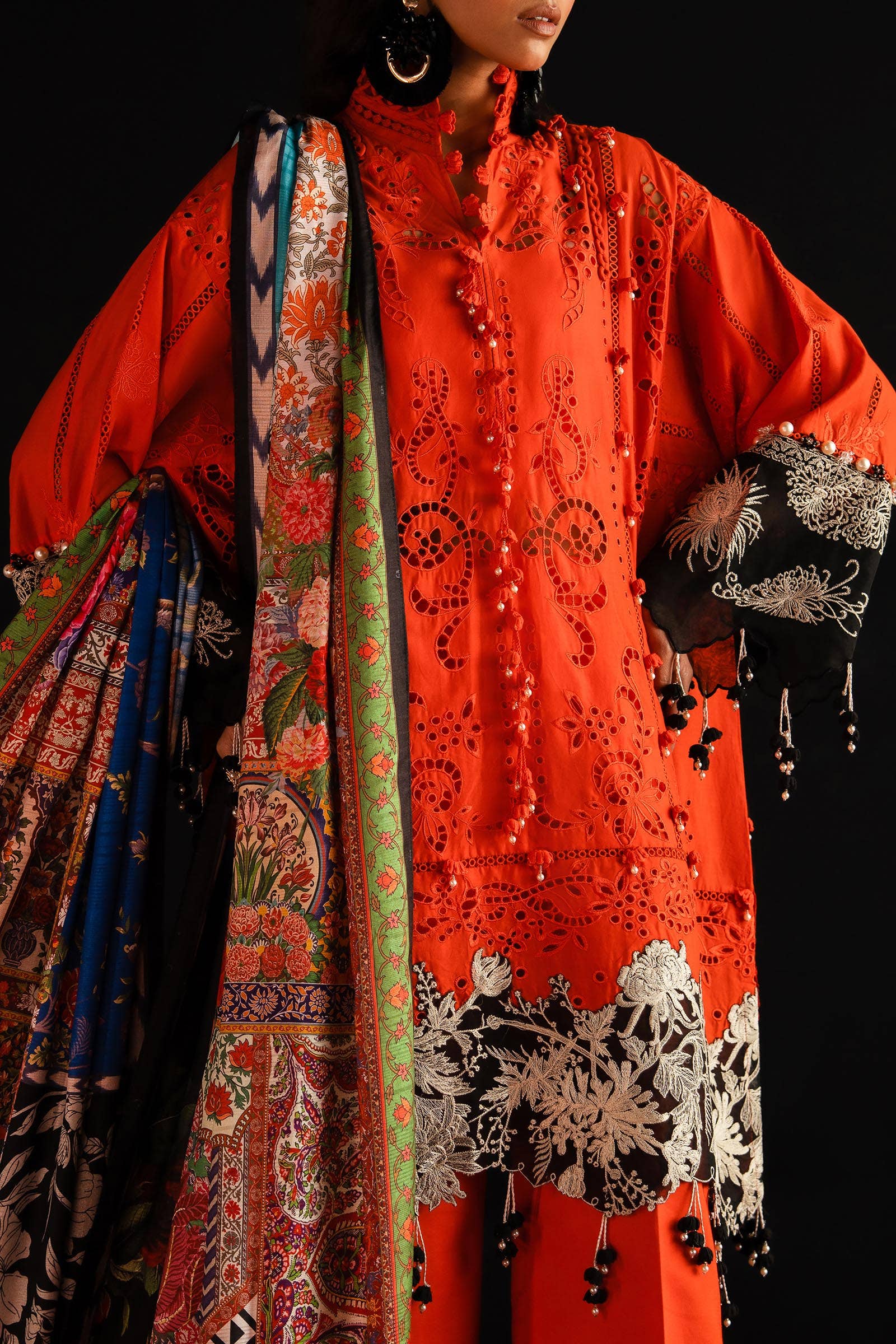 Sana Safinaz | Luxury Collection 24 | L241-001A-3CL - Official Sana Safinaz stockist in UK - Sakeena London