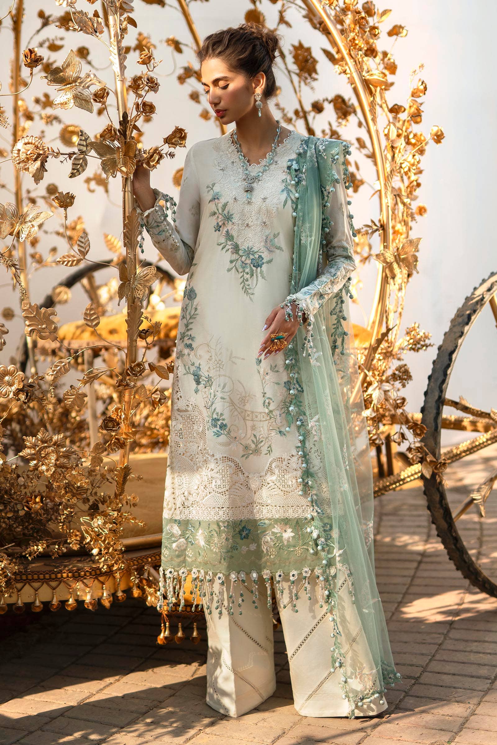 Sana Safinaz | Luxury Collection 24 | L241-003A-3CT - Official Sana Safinaz stockist in UK - Sakeena London