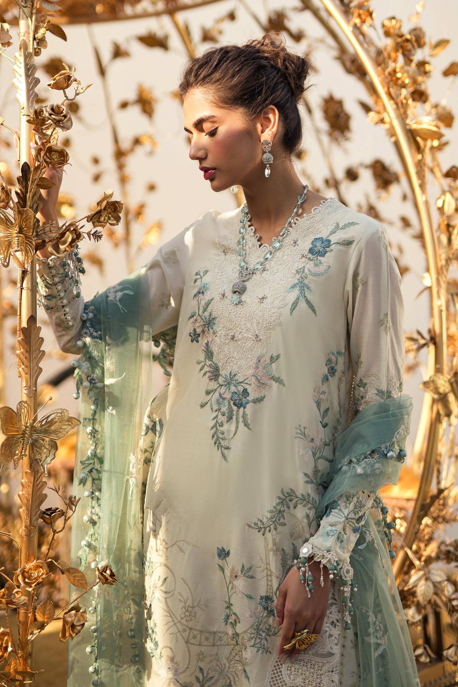 Sana Safinaz | Luxury Collection 24 | L241-003A-3CT - Official Sana Safinaz stockist in UK - Sakeena London