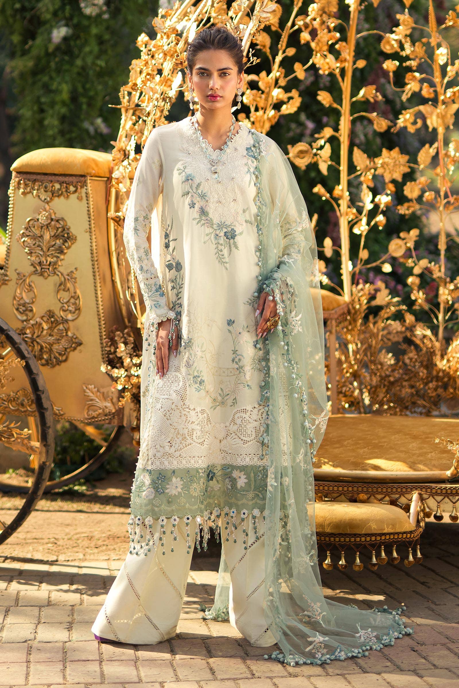 Sana Safinaz | Luxury Collection 24 | L241-003A-3CT - Official Sana Safinaz stockist in UK - Sakeena London