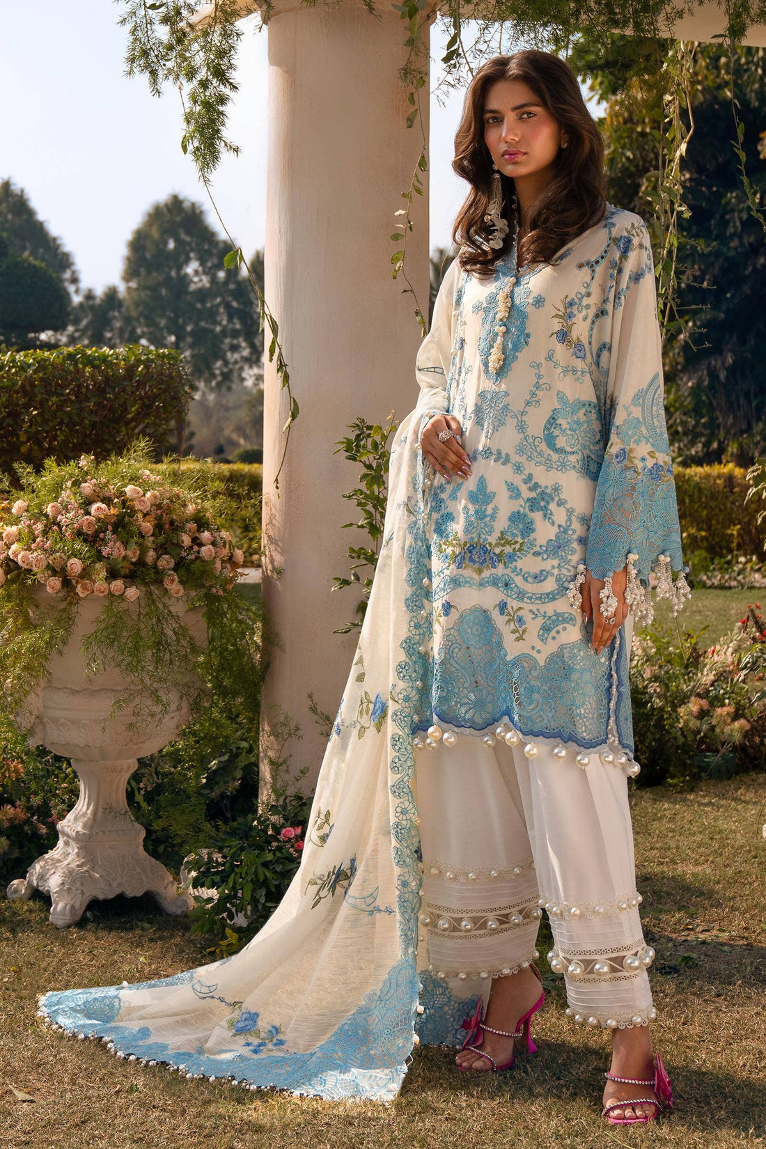 Sana Safinaz | Luxury Collection 24 | L241-004A-3CV - Official Sana Safinaz stockist in UK - Sakeena London