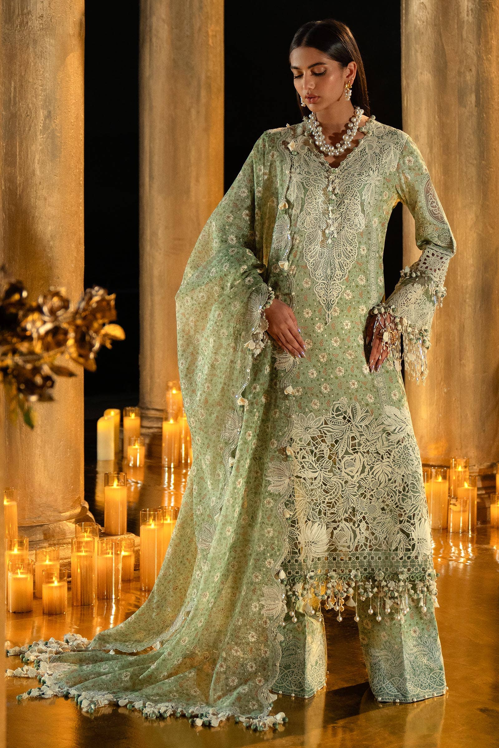 Sana Safinaz | Luxury Collection 24 | L241-005B-3CU - Official Sana Safinaz stockist in UK - Sakeena London