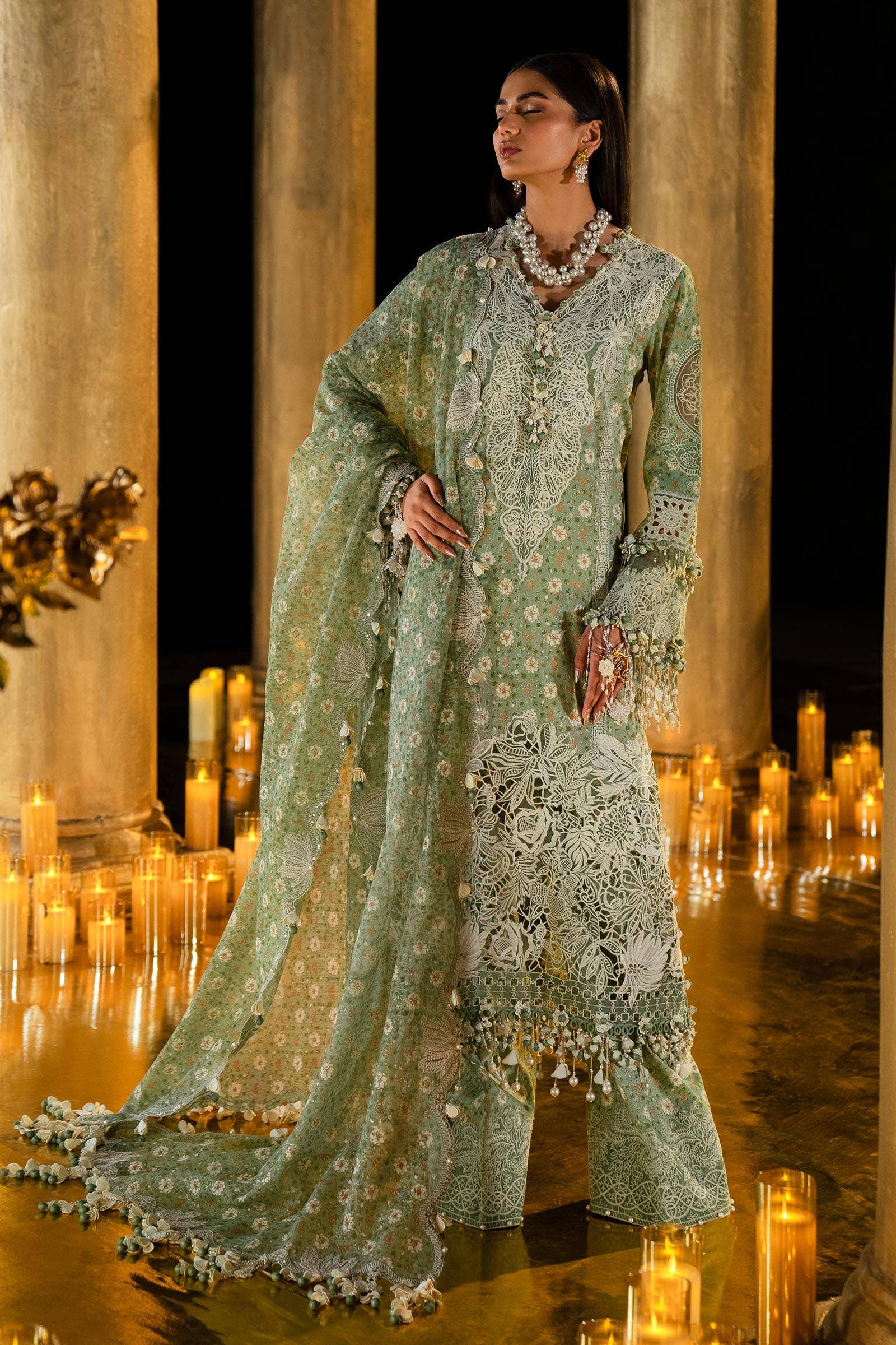 Sana Safinaz | Luxury Collection 24 | L241-005B-3CU - Official Sana Safinaz stockist in UK - Sakeena London