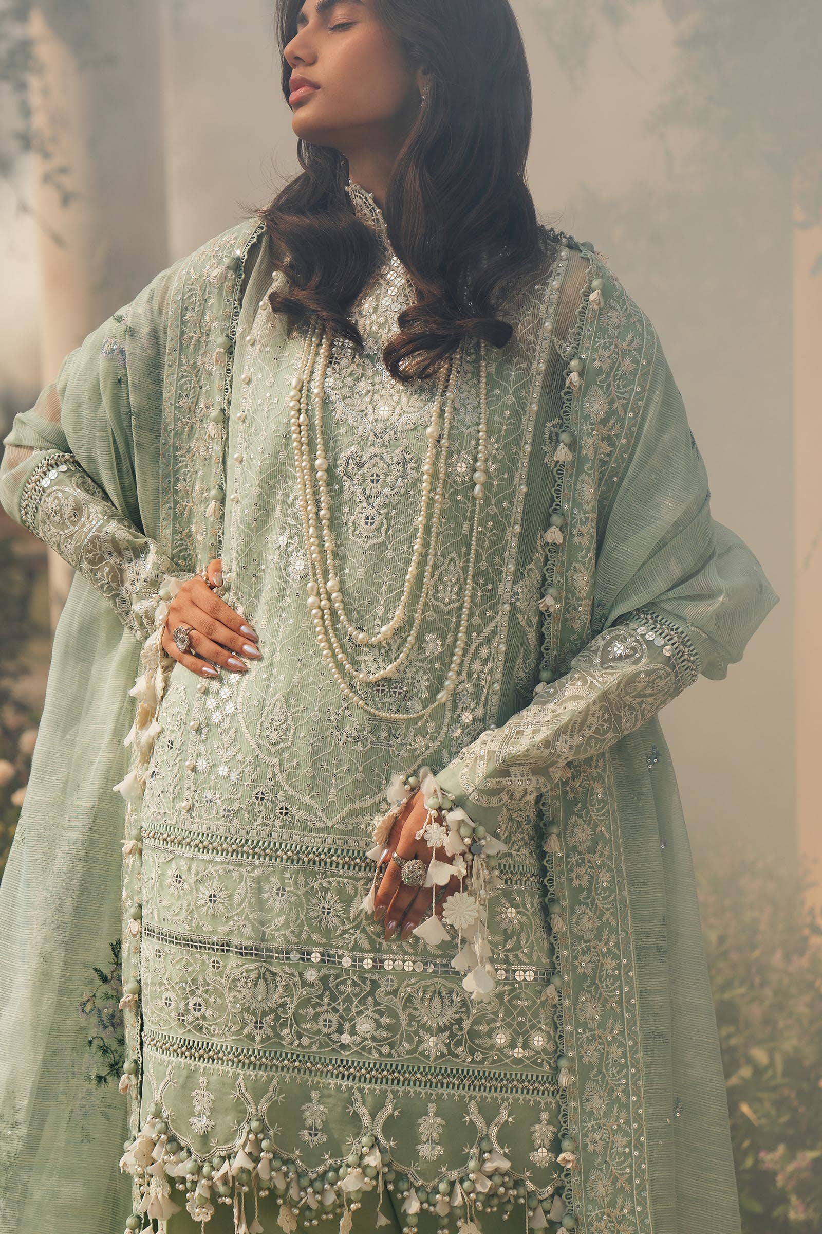 Sana Safinaz | Luxury Collection 24 | L241-006B-3CV - Official Sana Safinaz stockist in UK - Sakeena London