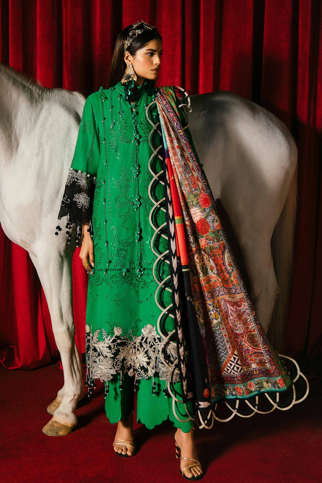 Sana Safinaz | Luxury Collection 24 | L241-001B-3CL - Official Sana Safinaz stockist in UK - Sakeena London