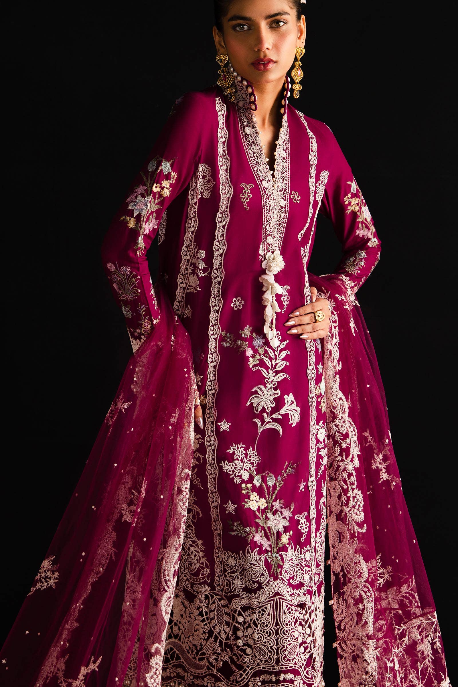 Sana Safinaz | Luxury Collection 24 | L241-007B-3CT - Official Sana Safinaz stockist in UK - Sakeena London