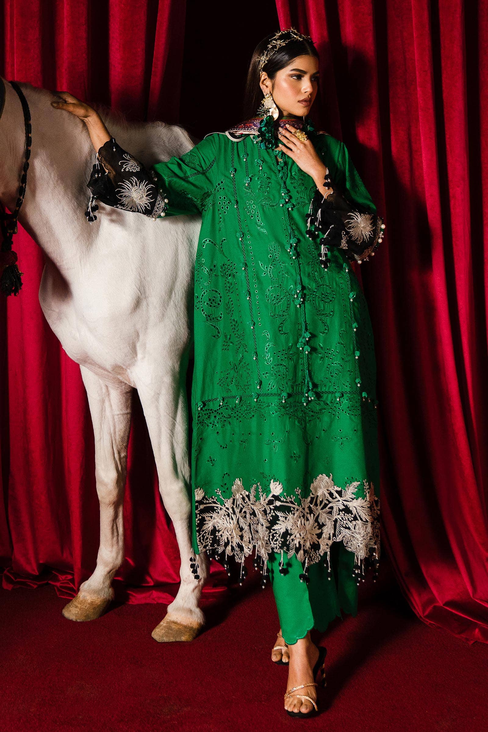 Sana Safinaz | Luxury Collection 24 | L241-001B-3CL - Official Sana Safinaz stockist in UK - Sakeena London