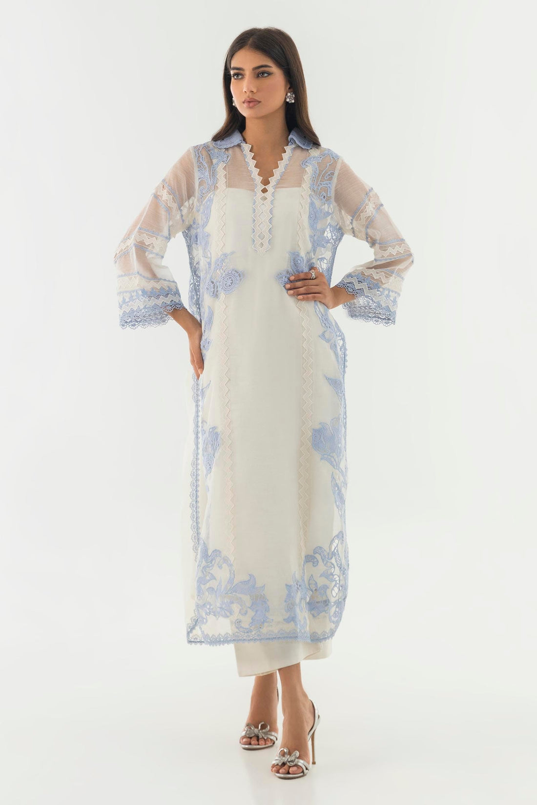 Sana Safinaz | Luxury Pret | SS24FOR243P2T - Official Sana Safinaz stockist in UK - Sakeena London
