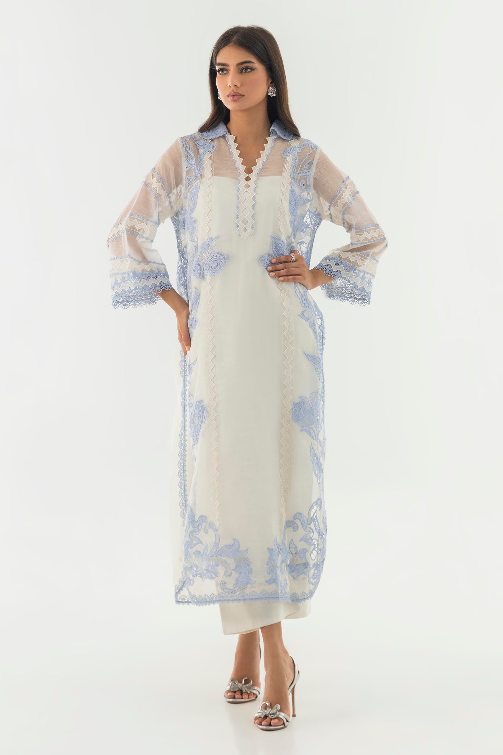 Sana Safinaz | Luxury Pret | SS24FOR243P2T - Official Sana Safinaz stockist in UK - Sakeena London