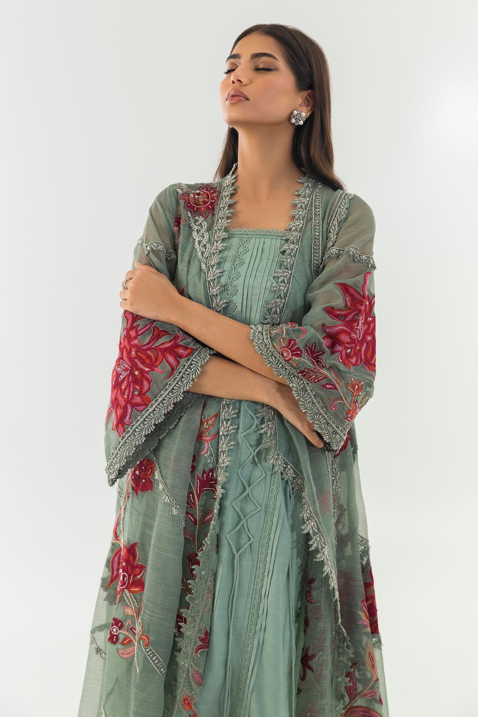 Sana Safinaz | Luxury Pret | SS24FOR248P2T - Official Sana Safinaz stockist in UK - Sakeena London