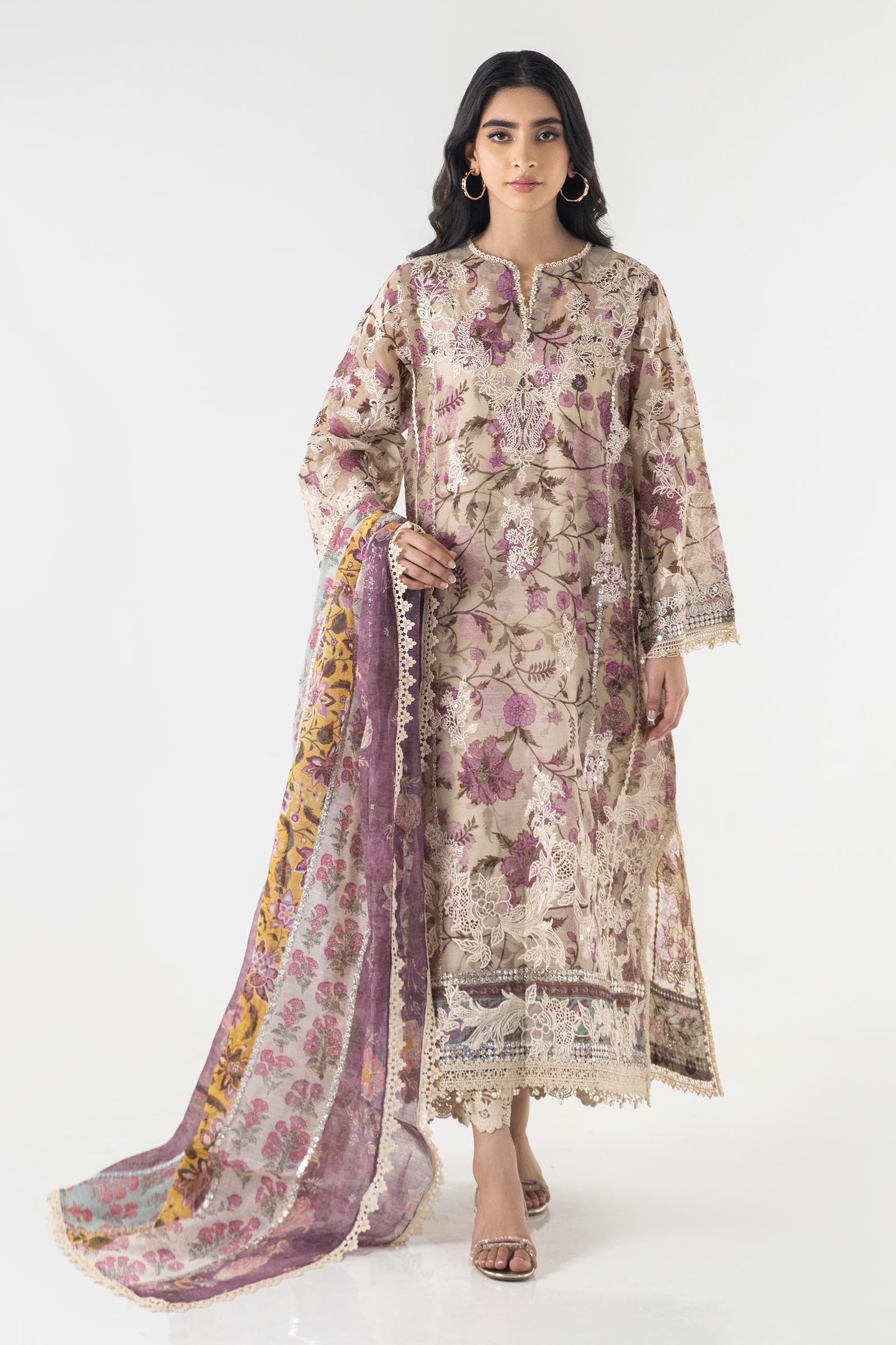 Sana Safinaz | Luxury Pret | SS24FOR233P3 - Official Sana Safinaz stockist in UK - Sakeena London