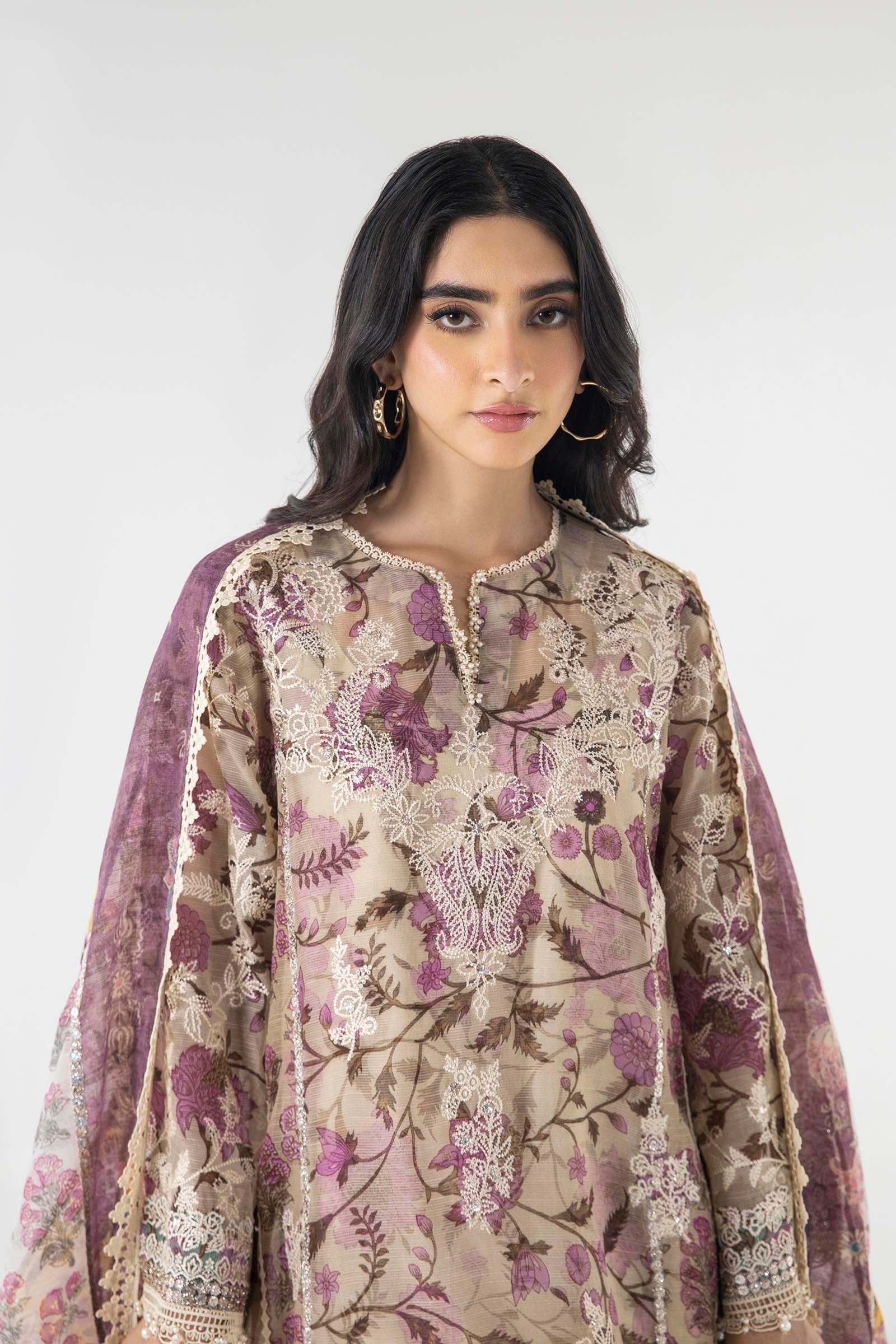 Sana Safinaz | Luxury Pret | SS24FOR233P3 - Official Sana Safinaz stockist in UK - Sakeena London