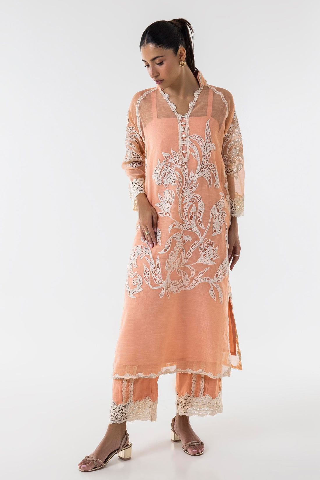 Sana Safinaz | Luxury Pret | SS24FOR241P2T - Official Sana Safinaz stockist in UK - Sakeena London