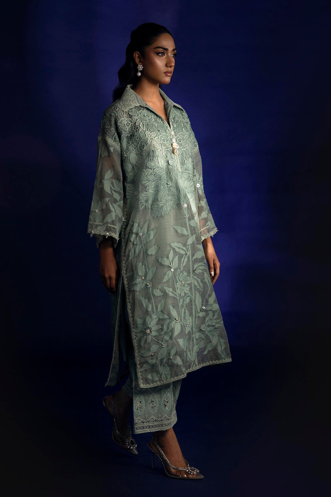 Sana Safinaz | Luxury Pret | SS24FOR262P2T - Official Sana Safinaz stockist in UK - Sakeena London
