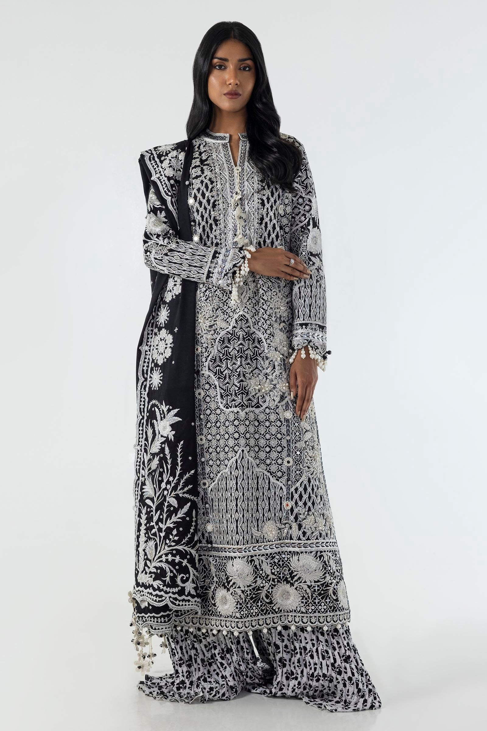 Sana Safinaz | Luxury Pret | SS24FOR263P3 - Official Sana Safinaz stockist in UK - Sakeena London