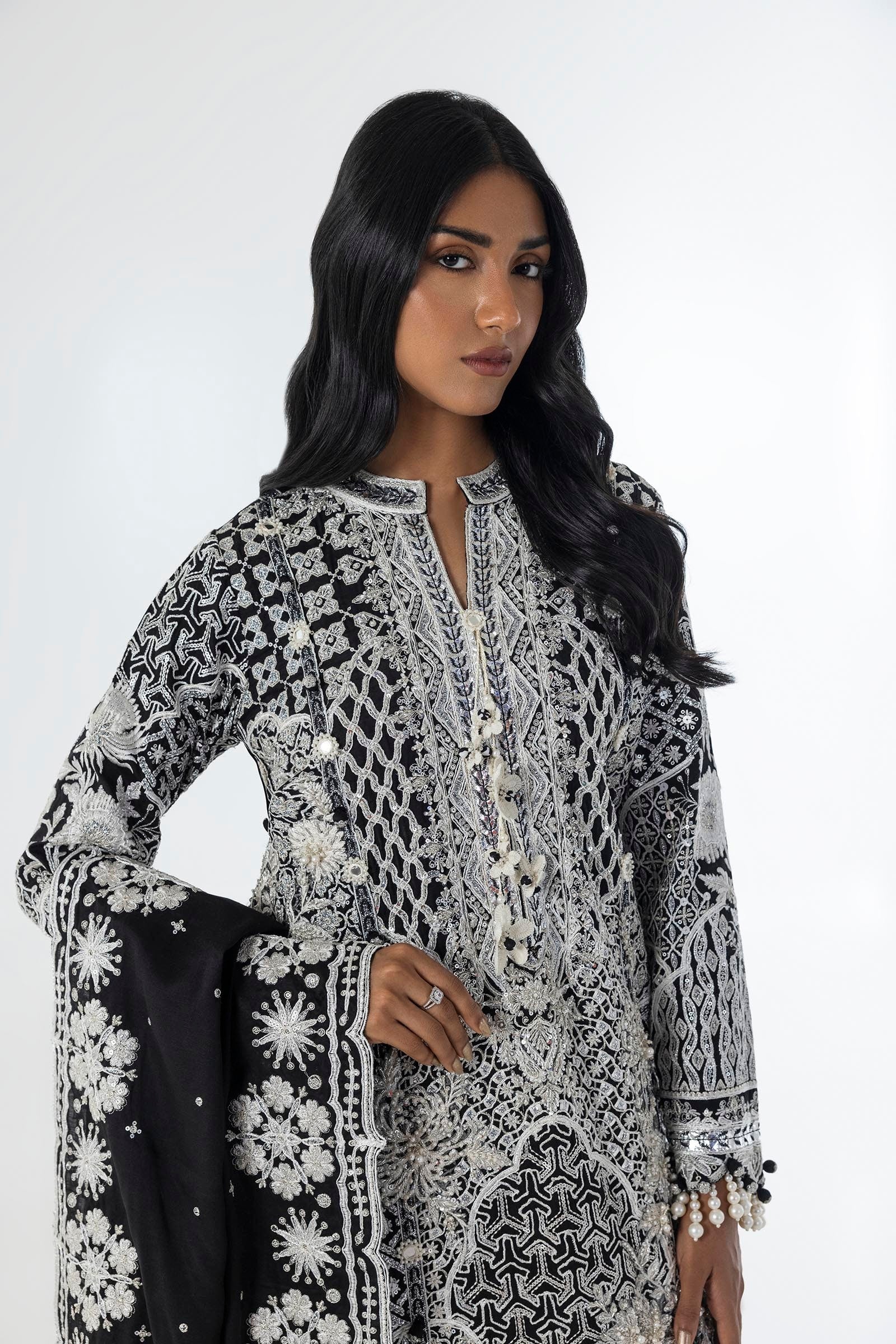 Sana Safinaz | Luxury Pret | SS24FOR263P3 - Official Sana Safinaz stockist in UK - Sakeena London