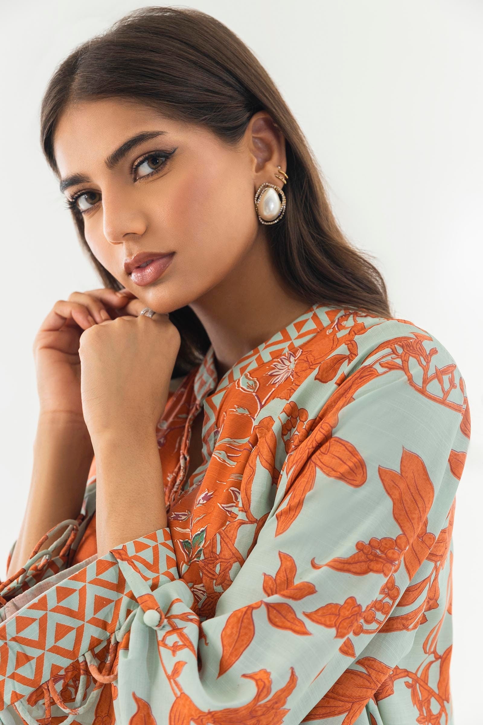 Sana Safinaz | Luxury Pret | SS24FOR228P2T - Official Sana Safinaz stockist in UK - Sakeena London