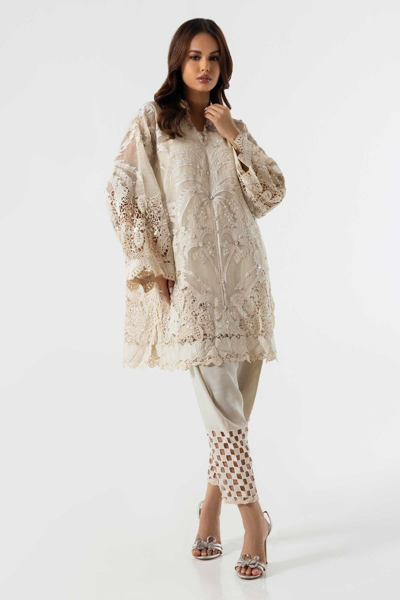 Sana Safinaz | Luxury Pret | SS24FOR267P2T - Official Sana Safinaz stockist in UK - Sakeena London