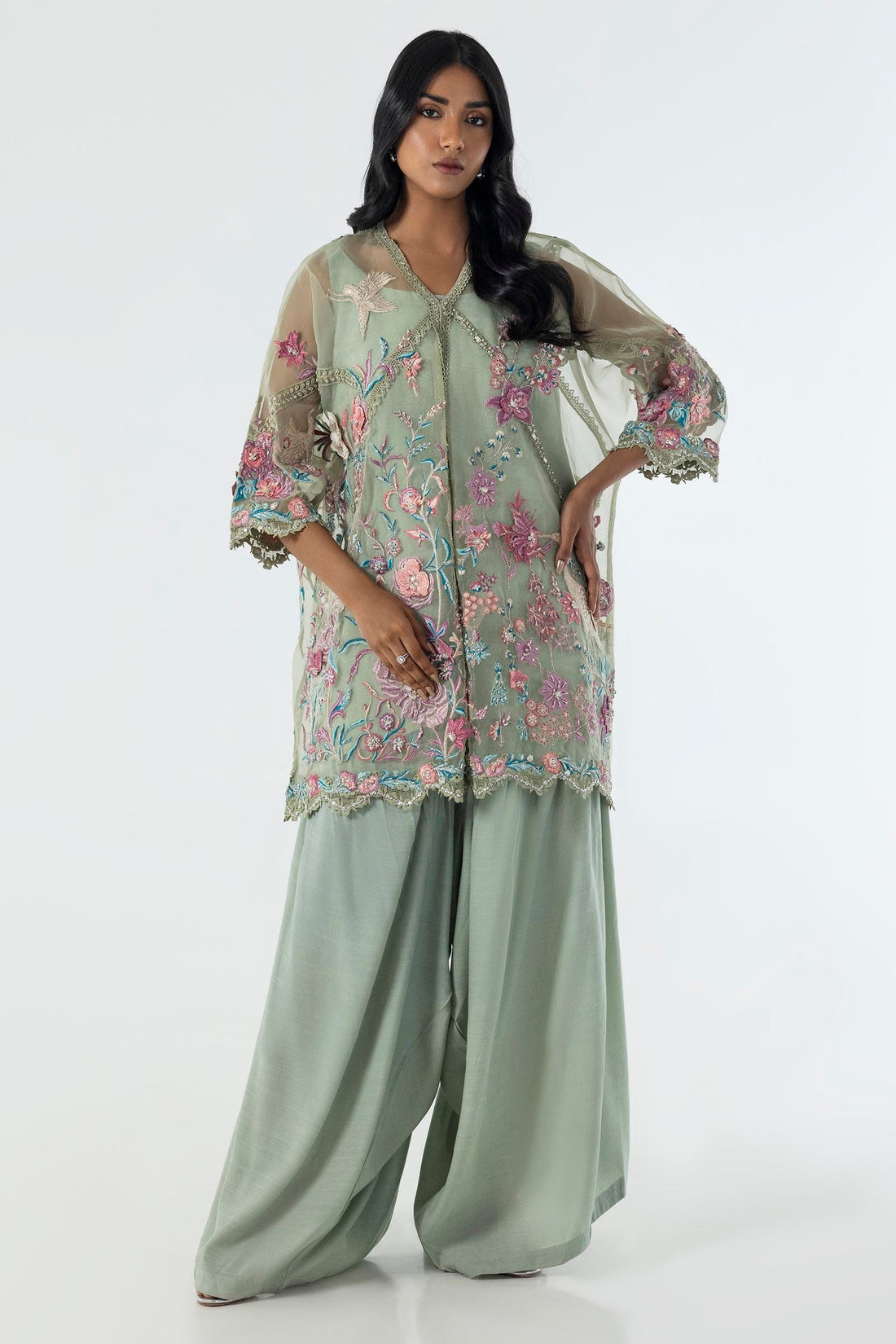 Sana Safinaz | Luxury Pret | SS24FOR271P2T - Official Sana Safinaz stockist in UK - Sakeena London