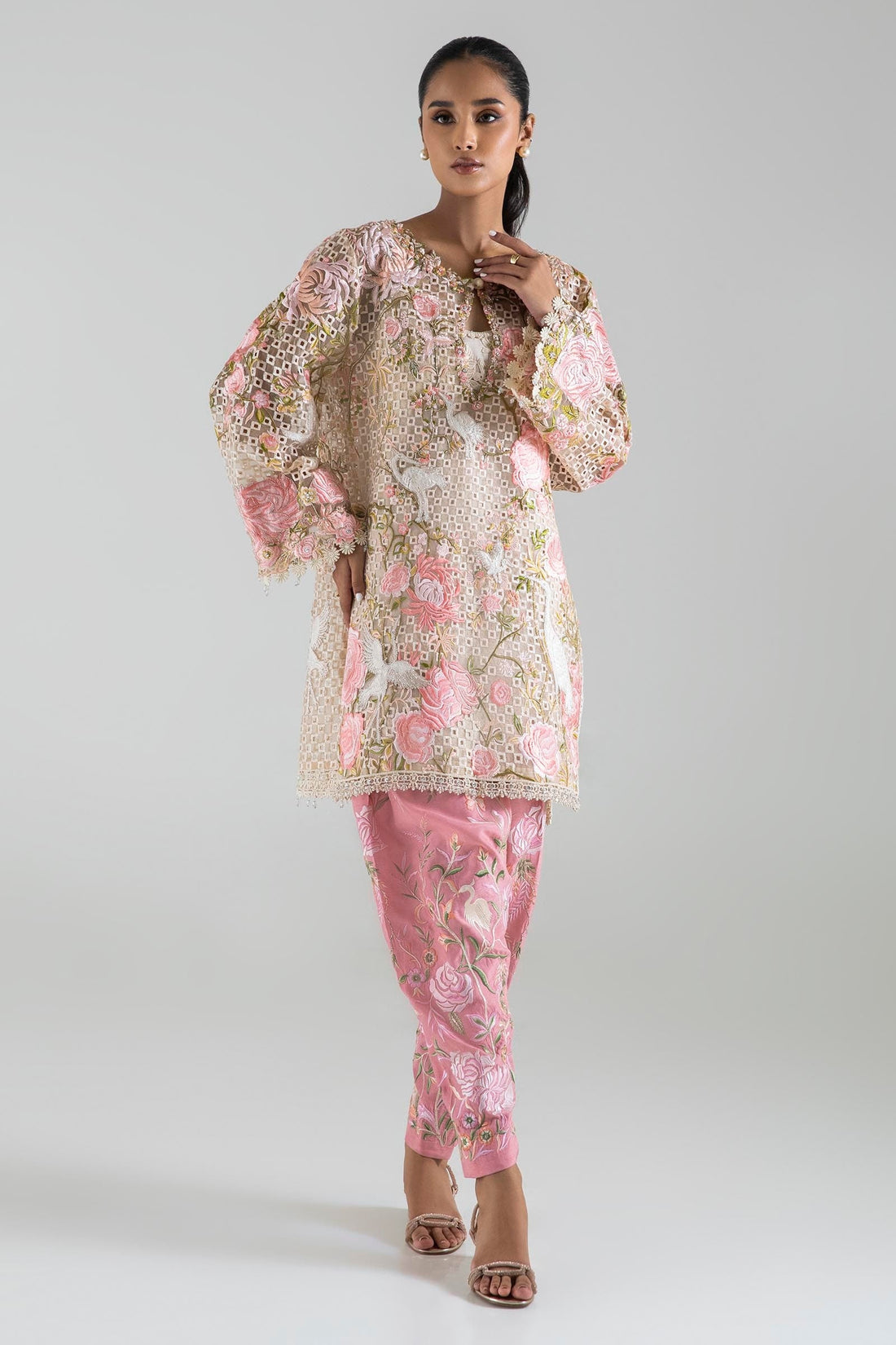 Sana Safinaz | Luxury Pret | SS24FOR223P2T - Official Sana Safinaz stockist in UK - Sakeena London
