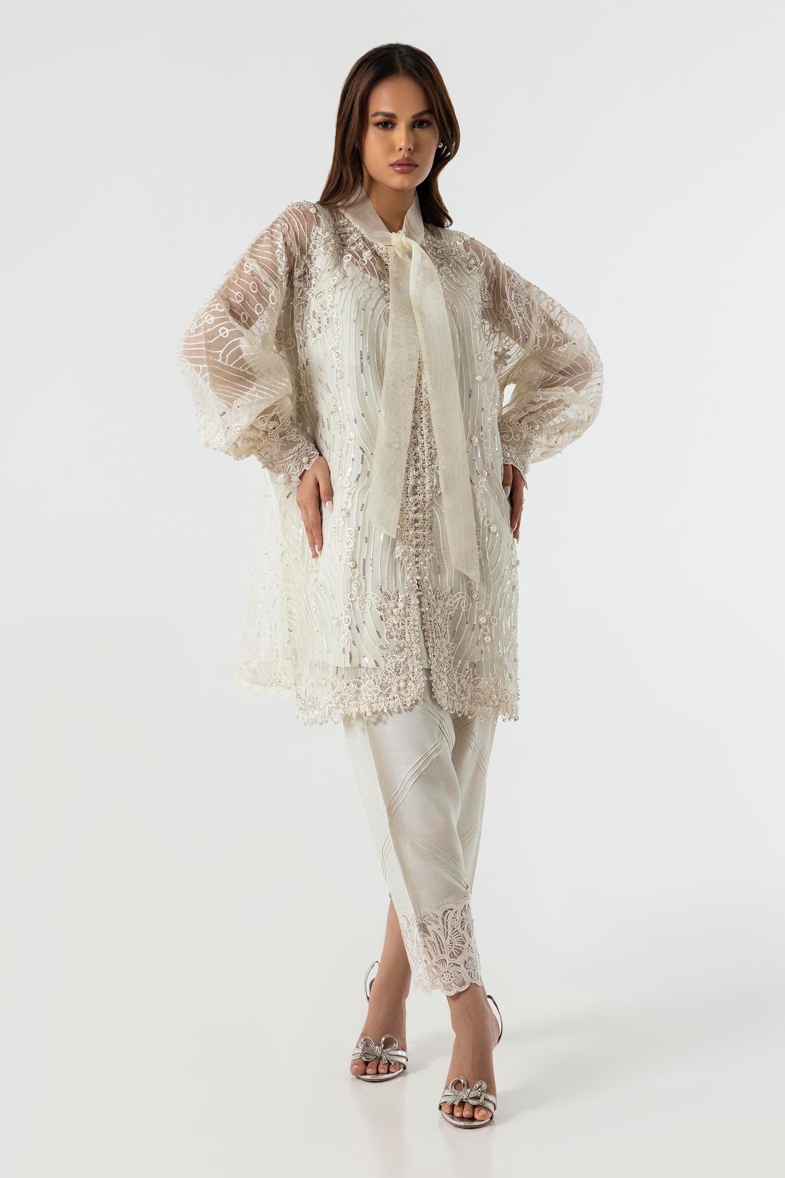Sana Safinaz | Luxury Pret | SS24FOR273P2T - Official Sana Safinaz stockist in UK - Sakeena London