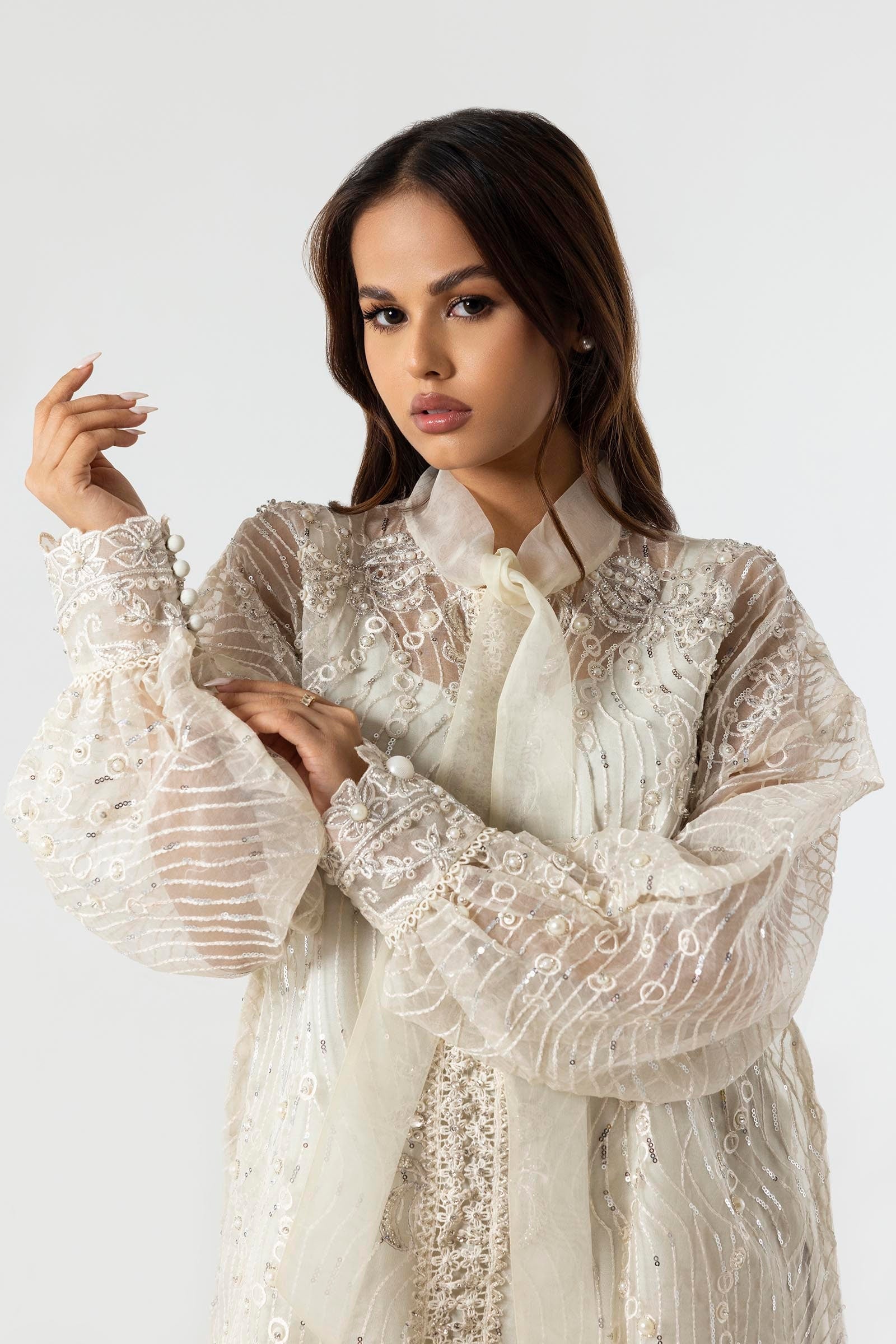 Sana Safinaz | Luxury Pret | SS24FOR273P2T - Official Sana Safinaz stockist in UK - Sakeena London