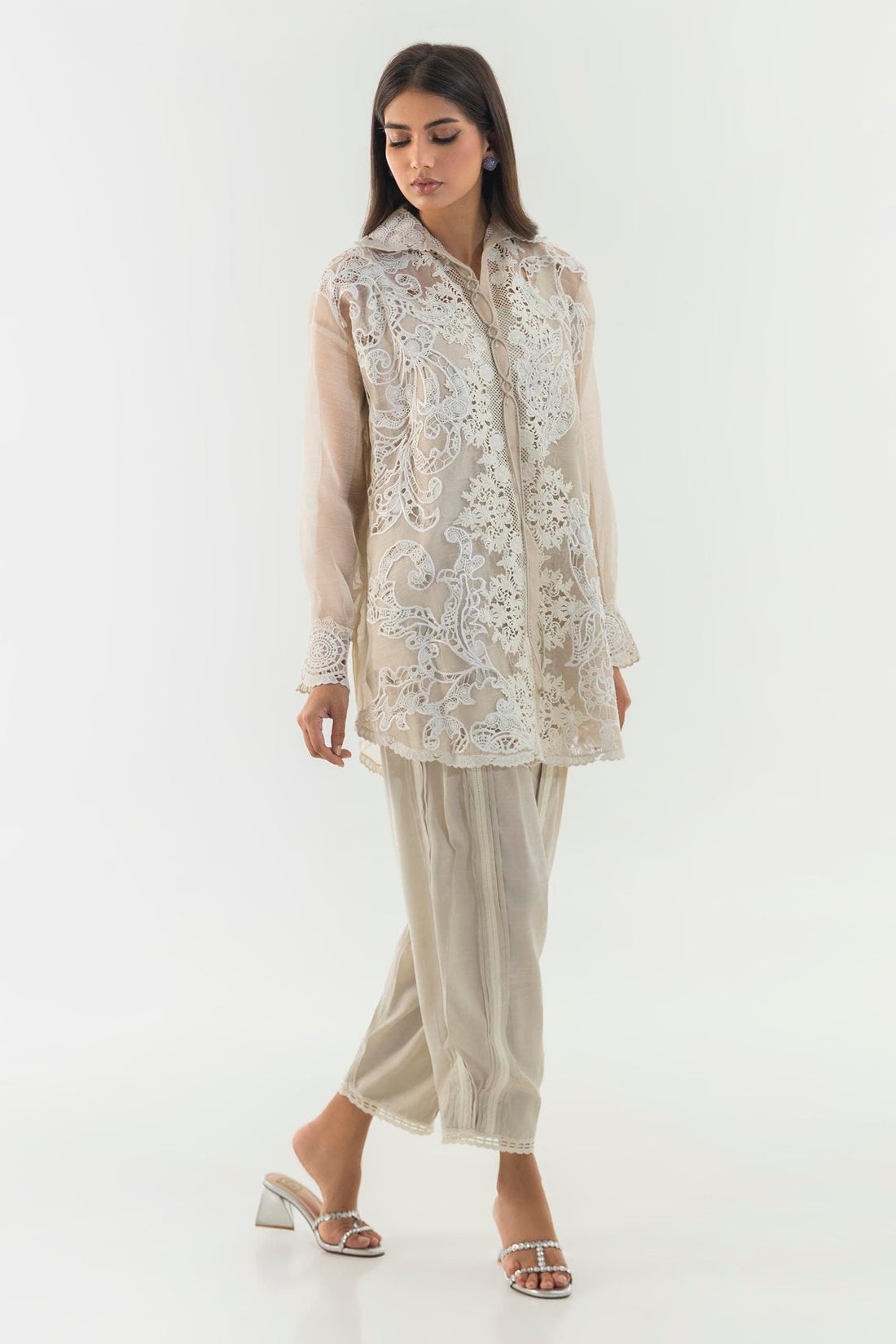Sana Safinaz | Luxury Pret | SS24FOR242P2T - Official Sana Safinaz stockist in UK - Sakeena London