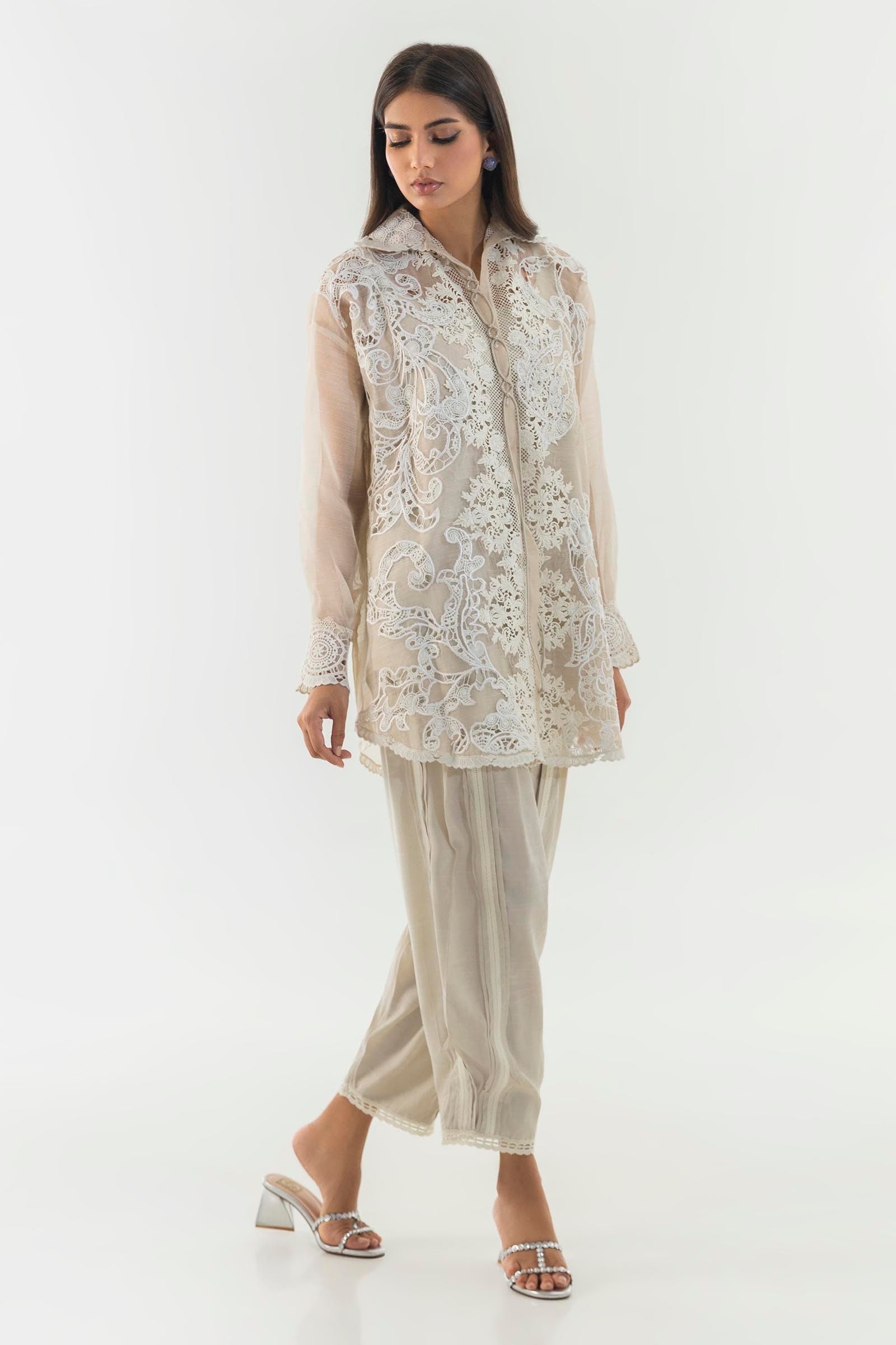 Sana Safinaz | Luxury Pret | SS24FOR242P2T - Official Sana Safinaz stockist in UK - Sakeena London
