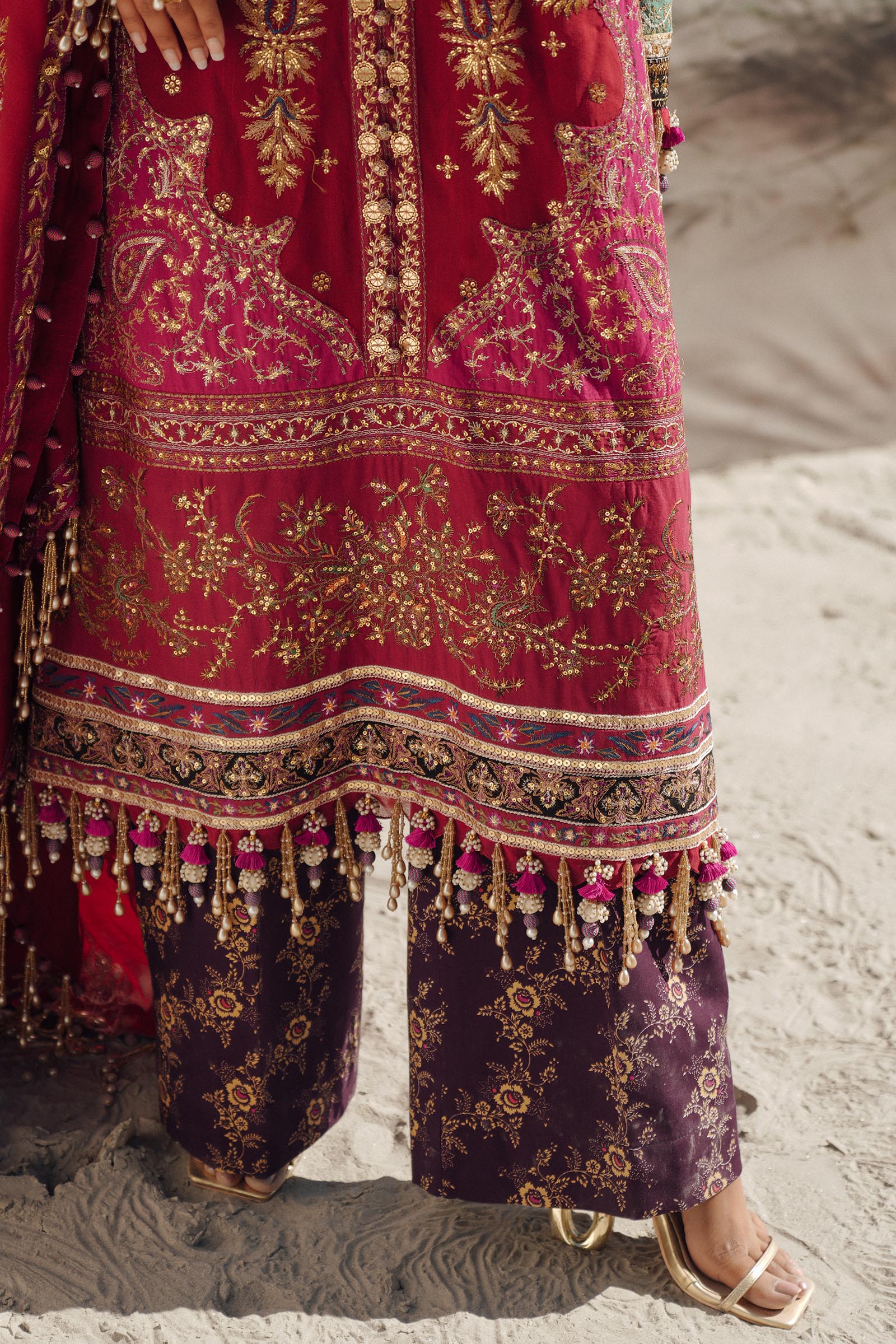 Sana Safinaz | Winter Shawl 24 | S241-002A-3CP - Official Sana Safinaz stockist in UK - Sakeena London